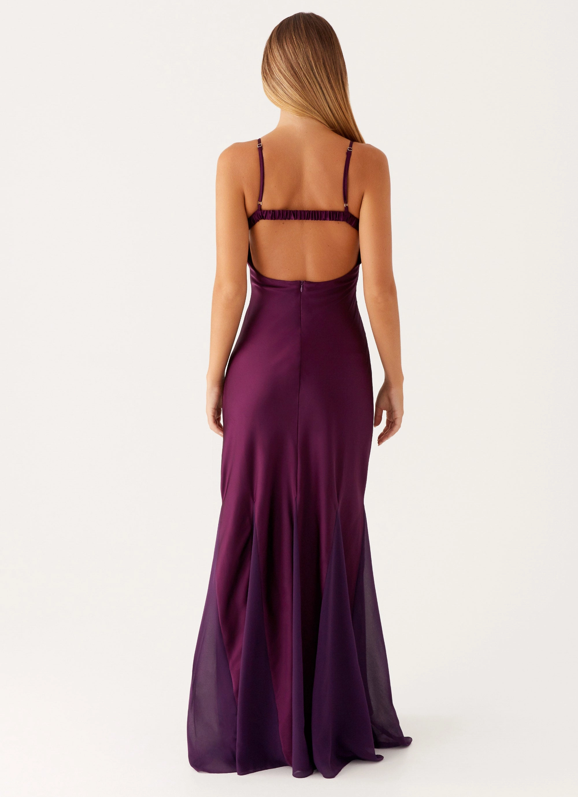 Layered-Look Ravello Maxi Dress - Mulberry