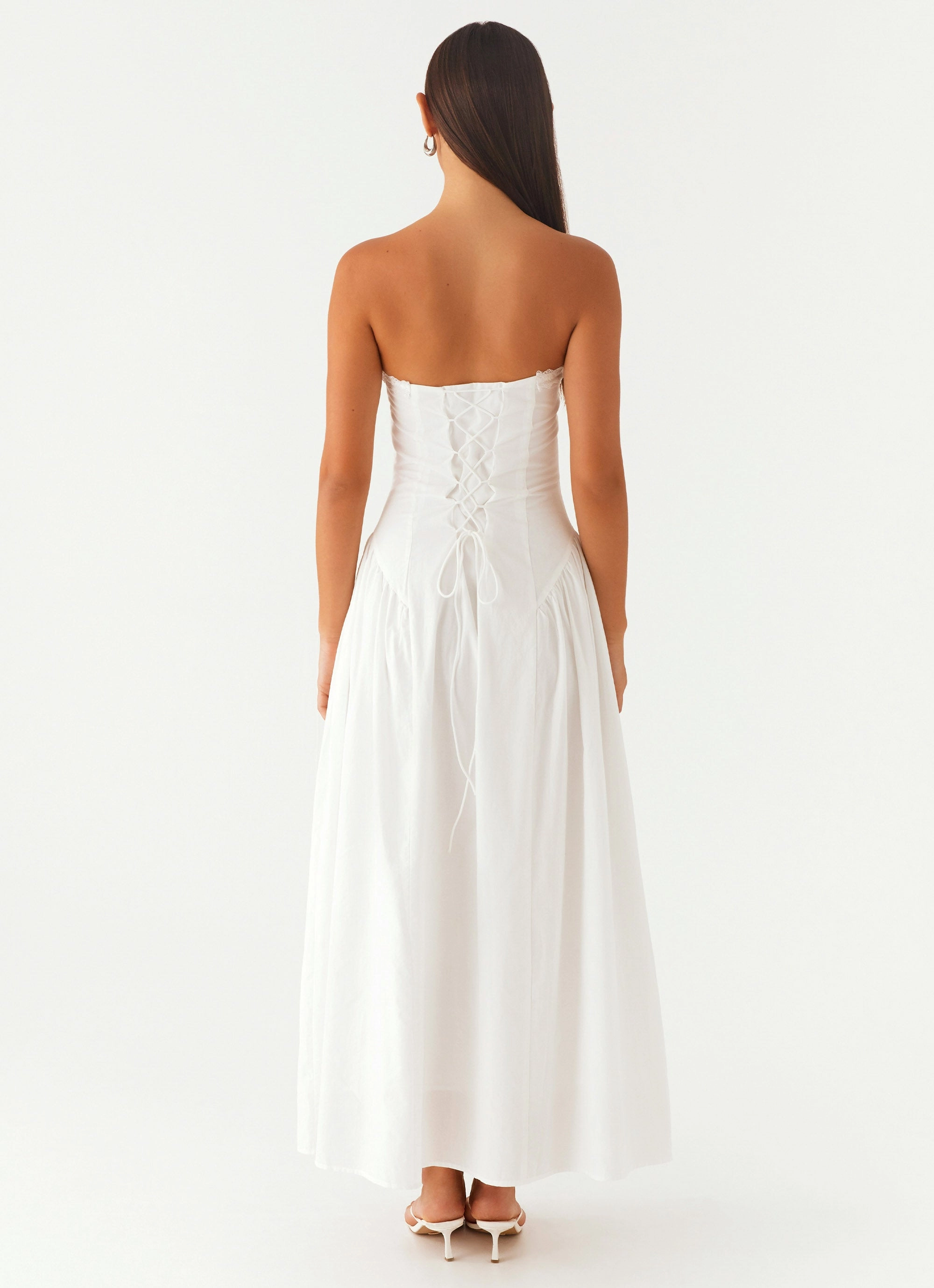 Burleigh Maxi Dress - Ivory Elegant Finish