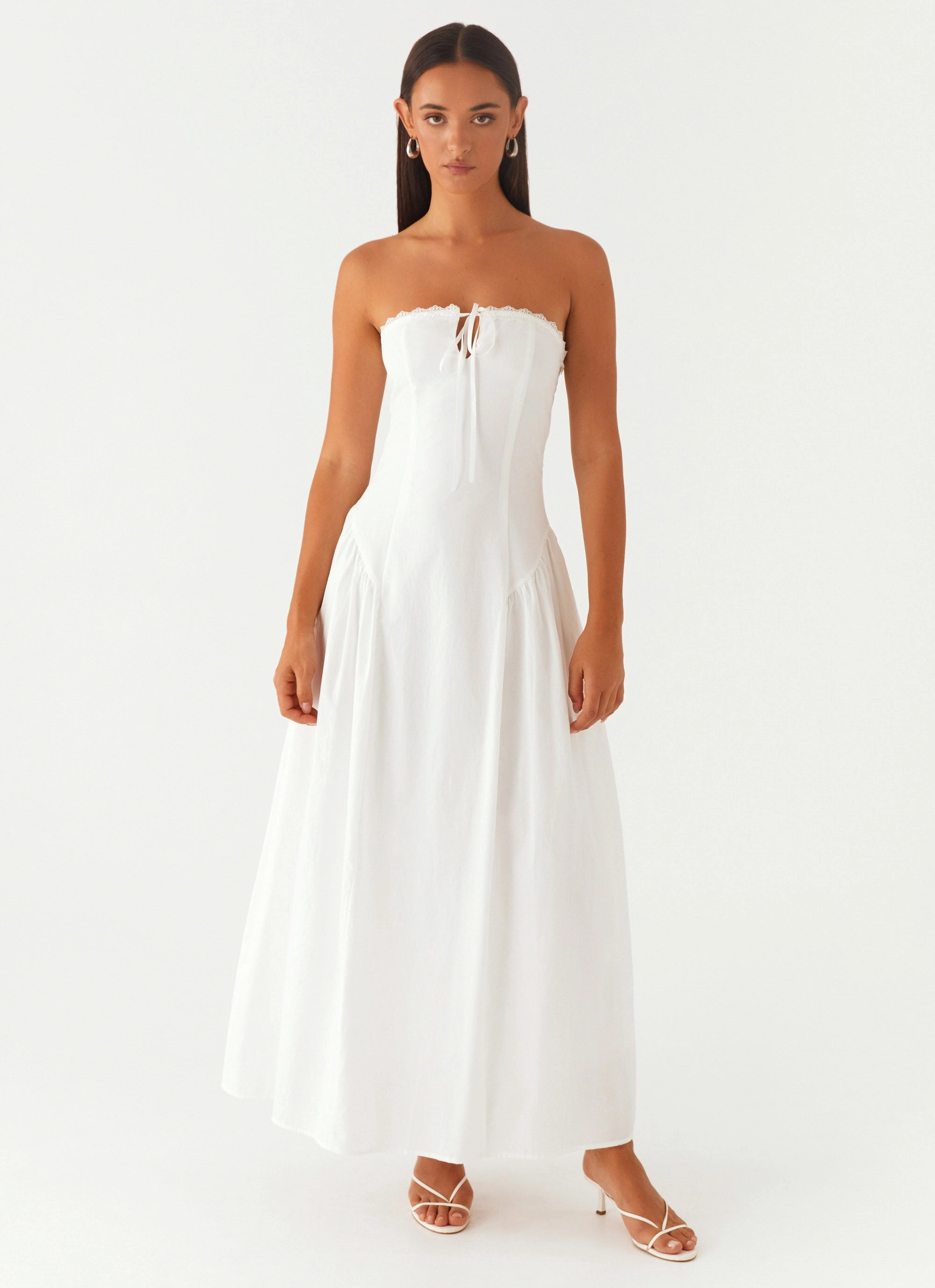 Burleigh Maxi Dress - Ivory Sculpted Fit