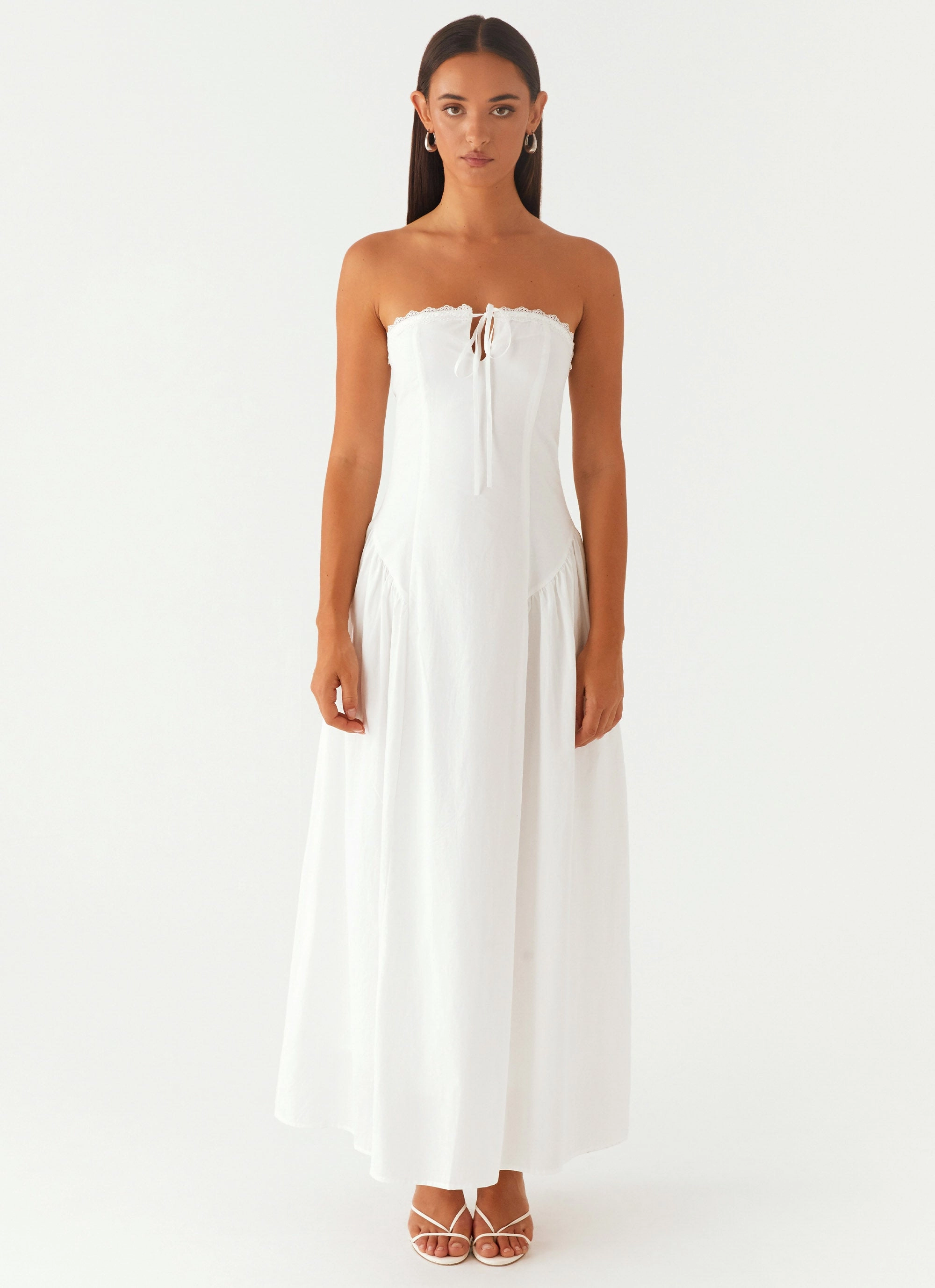 UVProtectiveLayer Romantic date dress Burleigh Maxi Dress - Ivory