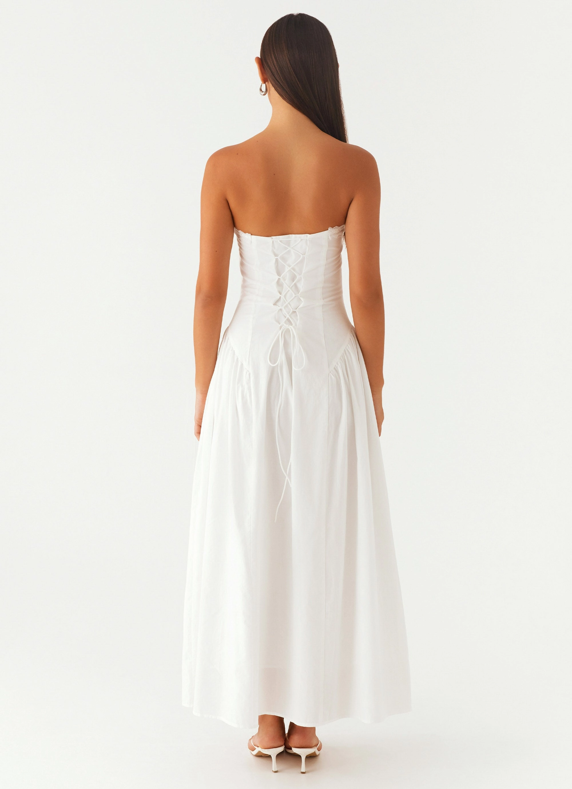 Burleigh Maxi Dress - Ivory Bishop-Sleeve