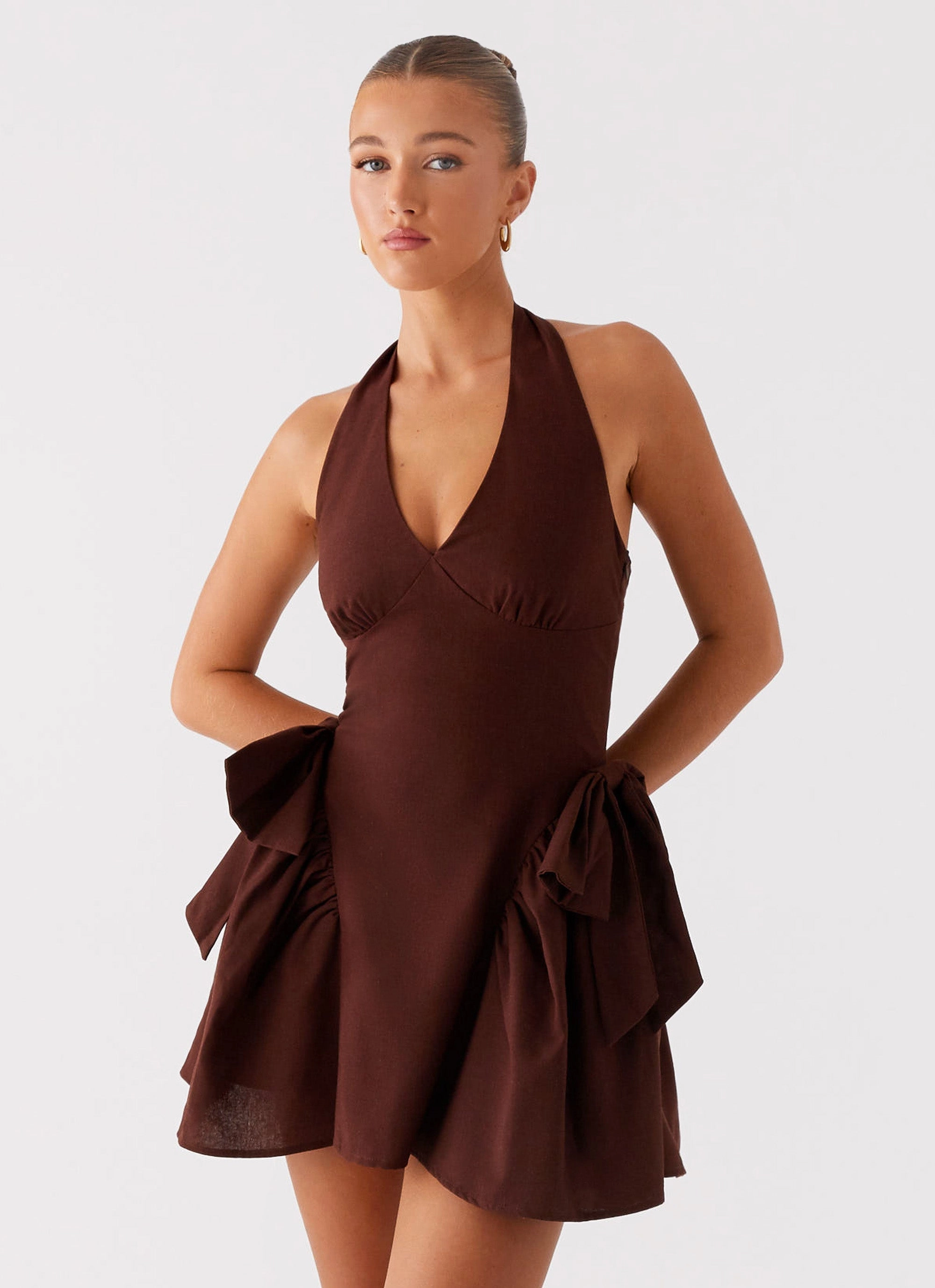 Breathable Fit Avalo Mini Dress - Chocolate