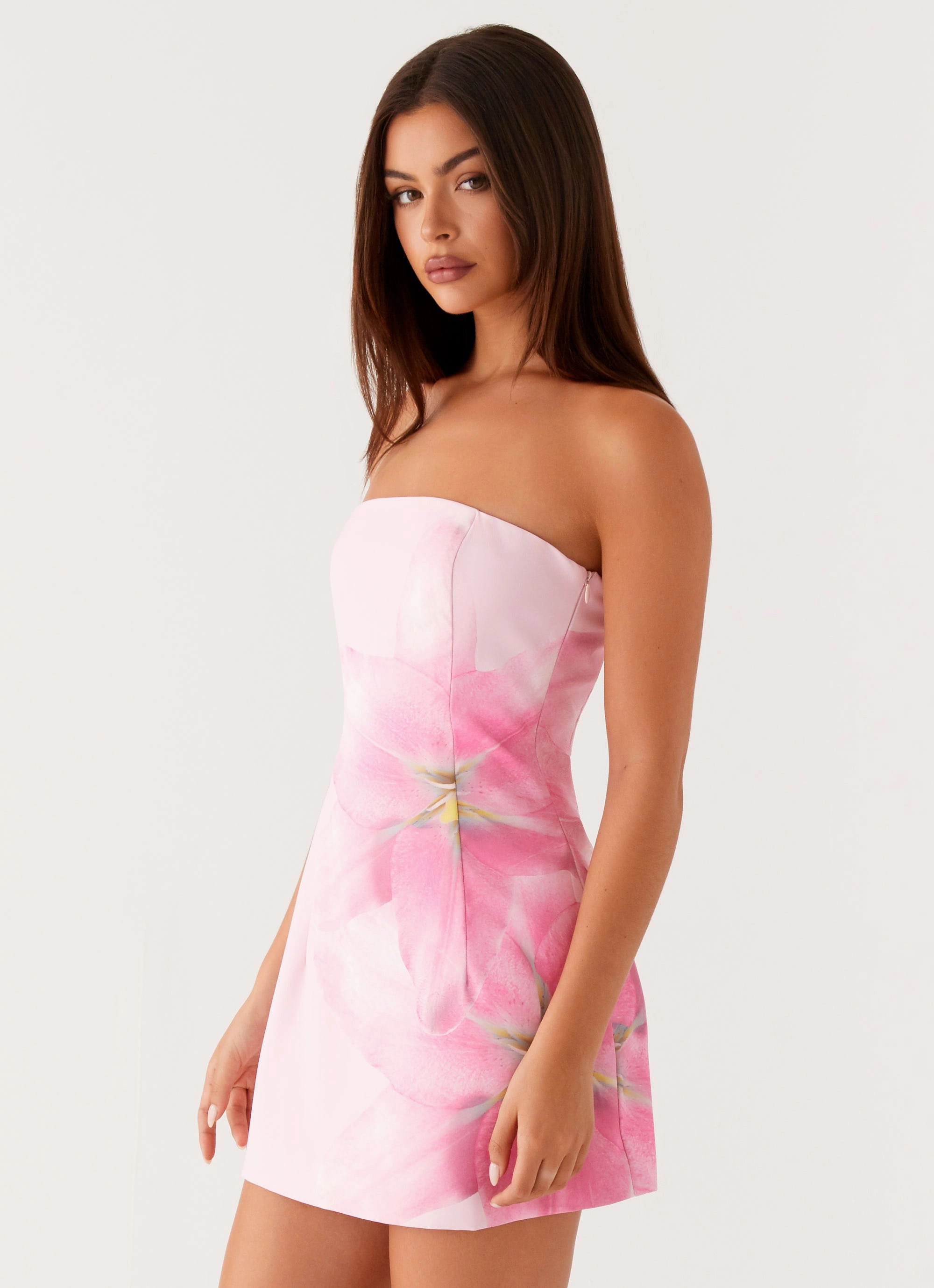Sugar Rush Strapless Mini Dress - Pink Comfortable Design Wear