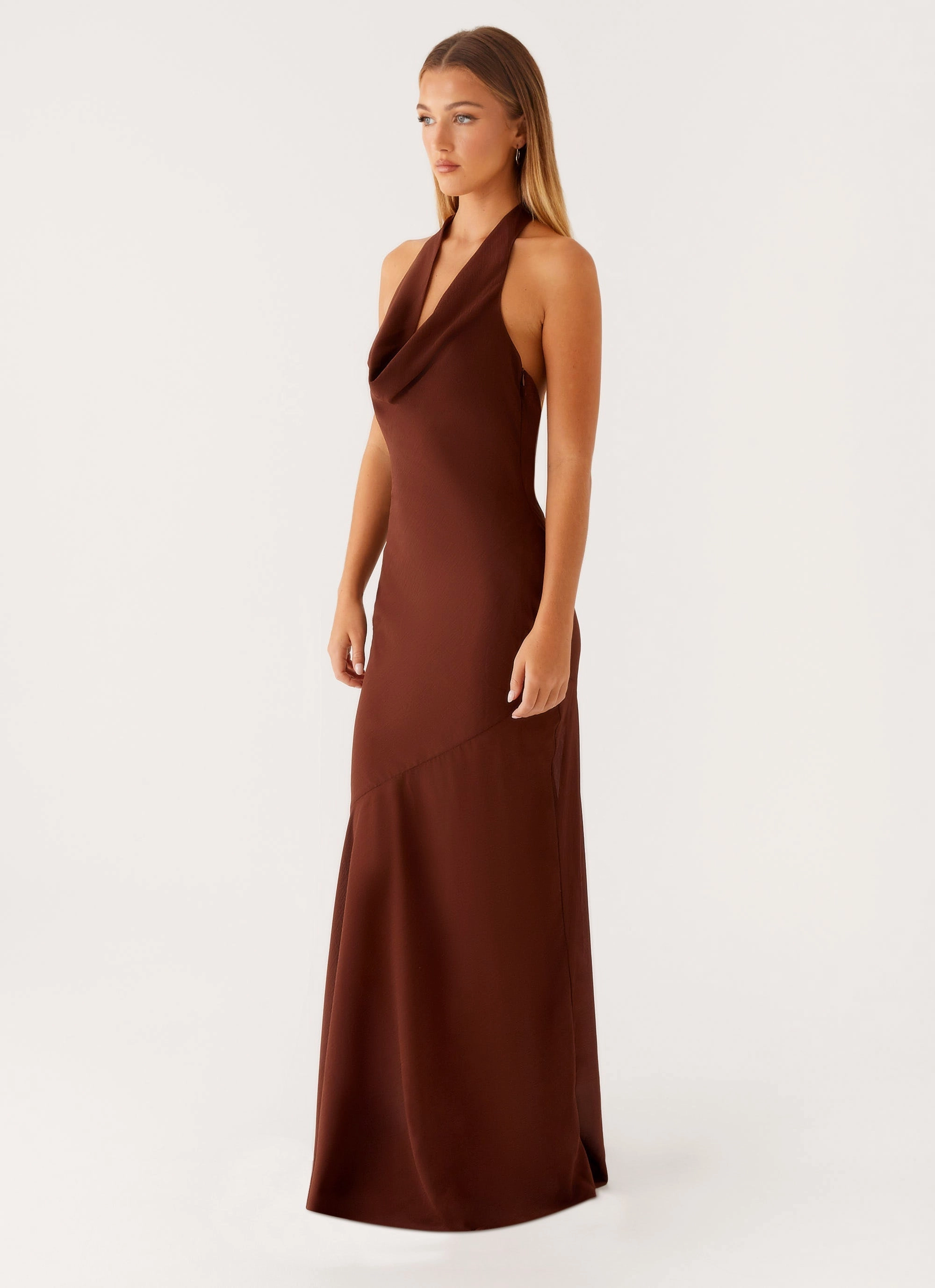 Sullivan Maxi Dress - Chocolate Curve Friendly Refined Style