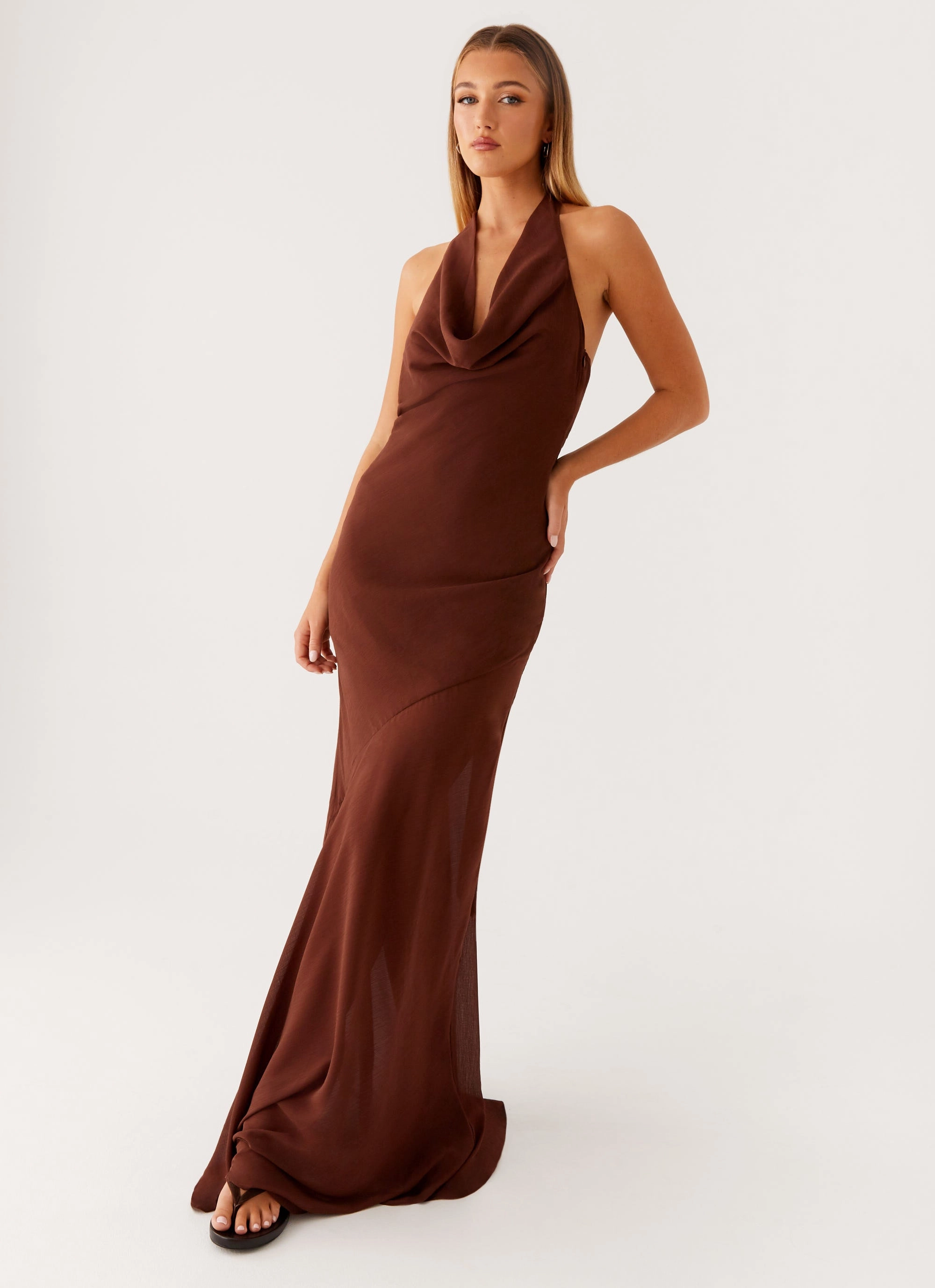 Tailored Piece Sullivan Maxi Dress - Chocolate