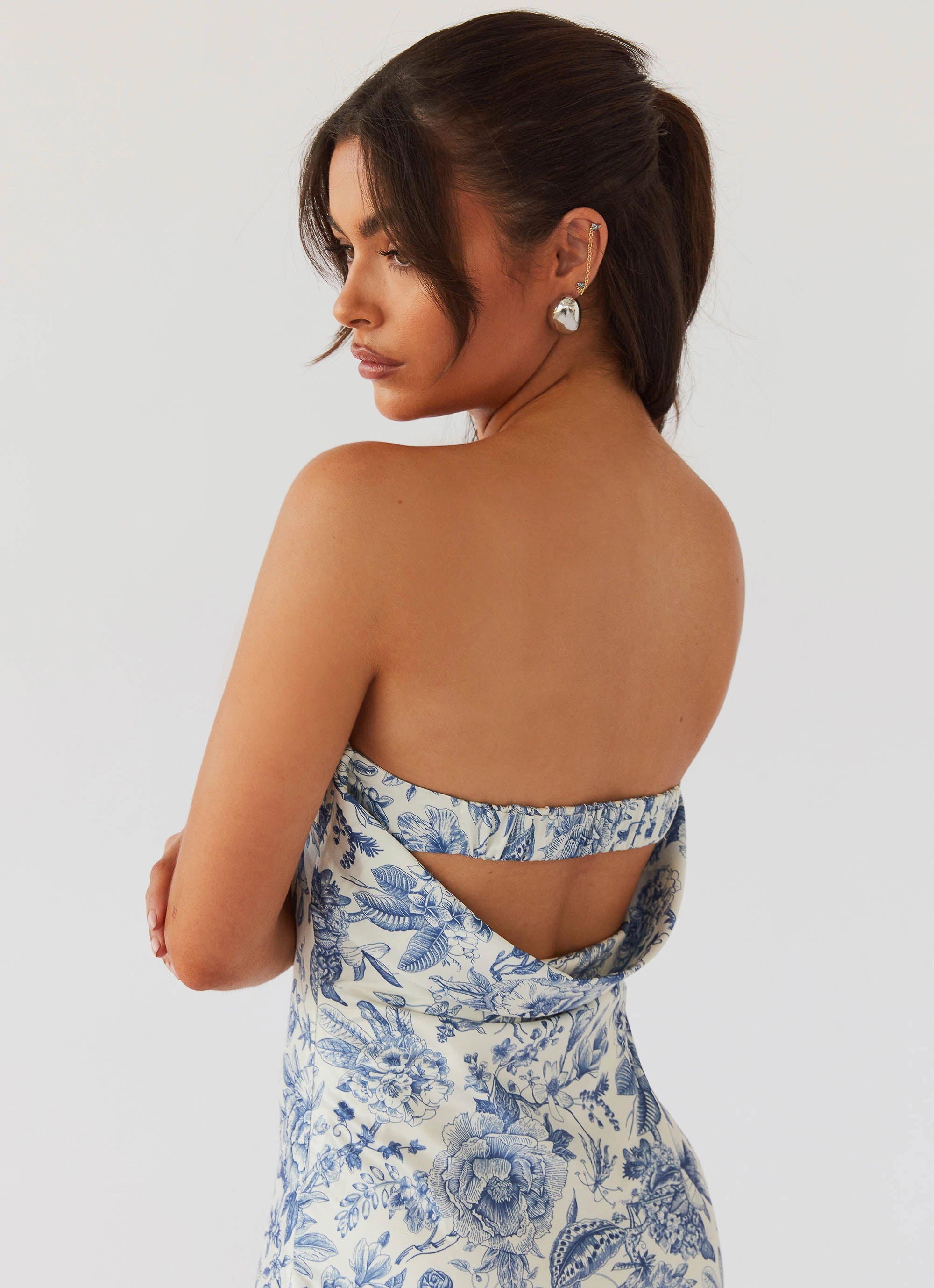 Fashion-Forward Fit Effortless Vibe Summer Lover Maxi Dress - Blue Paisley