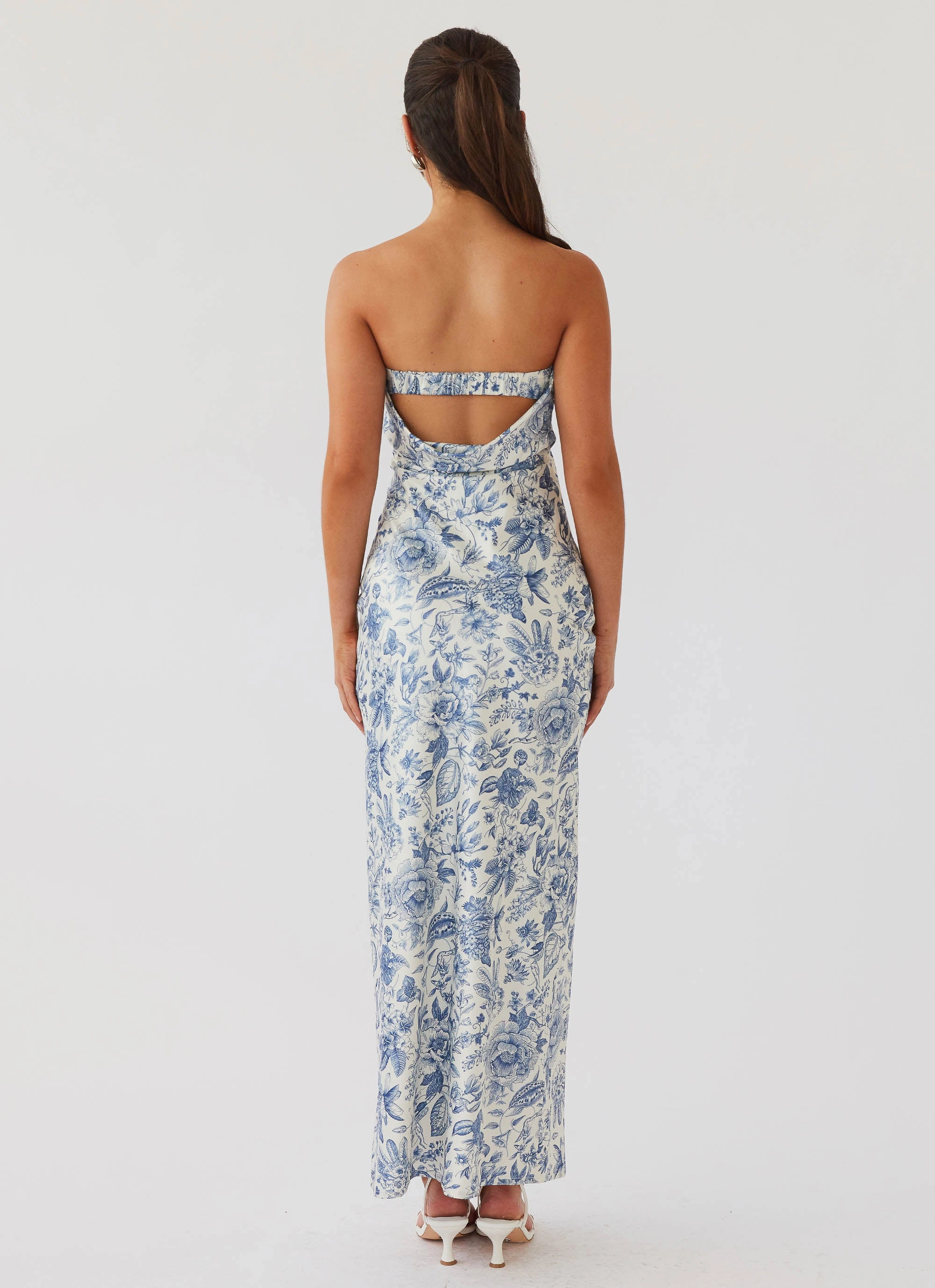 Olive Tone Summer Lover Maxi Dress - Blue Paisley