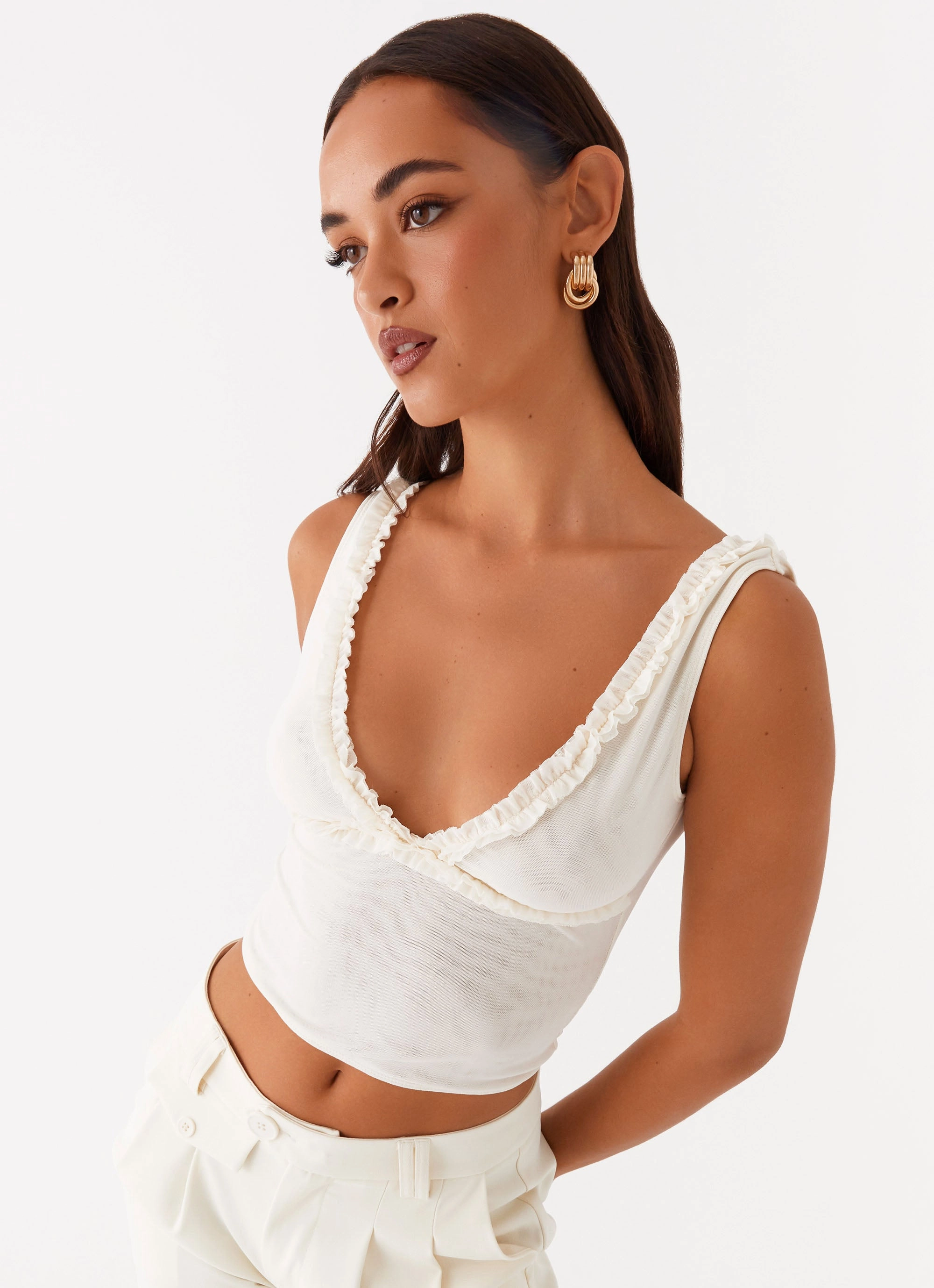 Versatile Layering Summer Loving Top - Ivory