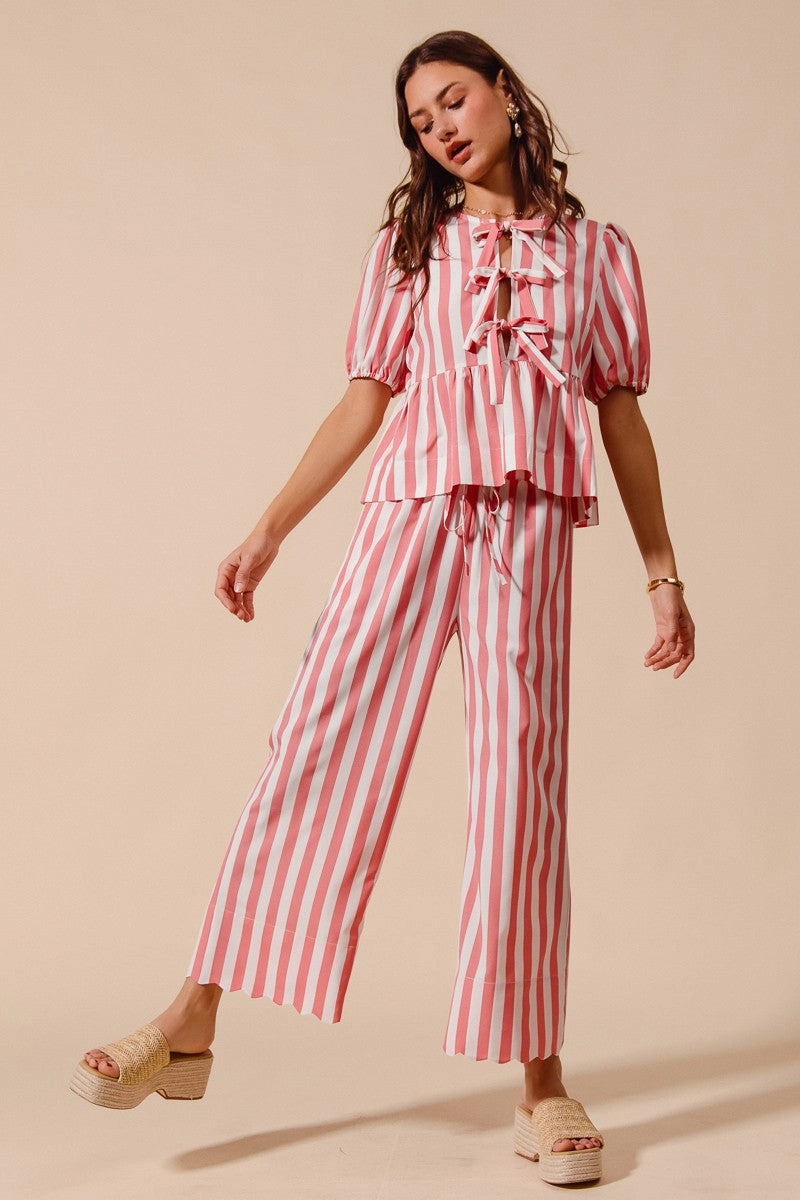 Summer of Love Striped Set - Pink VentilatedMeshPaneling Ultrasoft Inner Lining