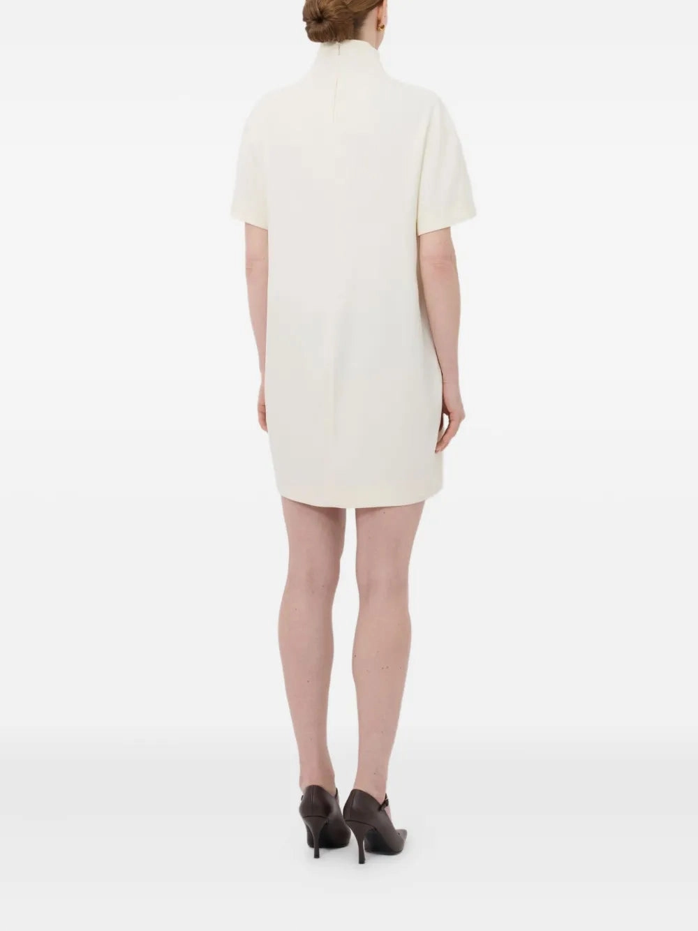 Date Ready Sunset Scene Elton Short Dress in Ivory