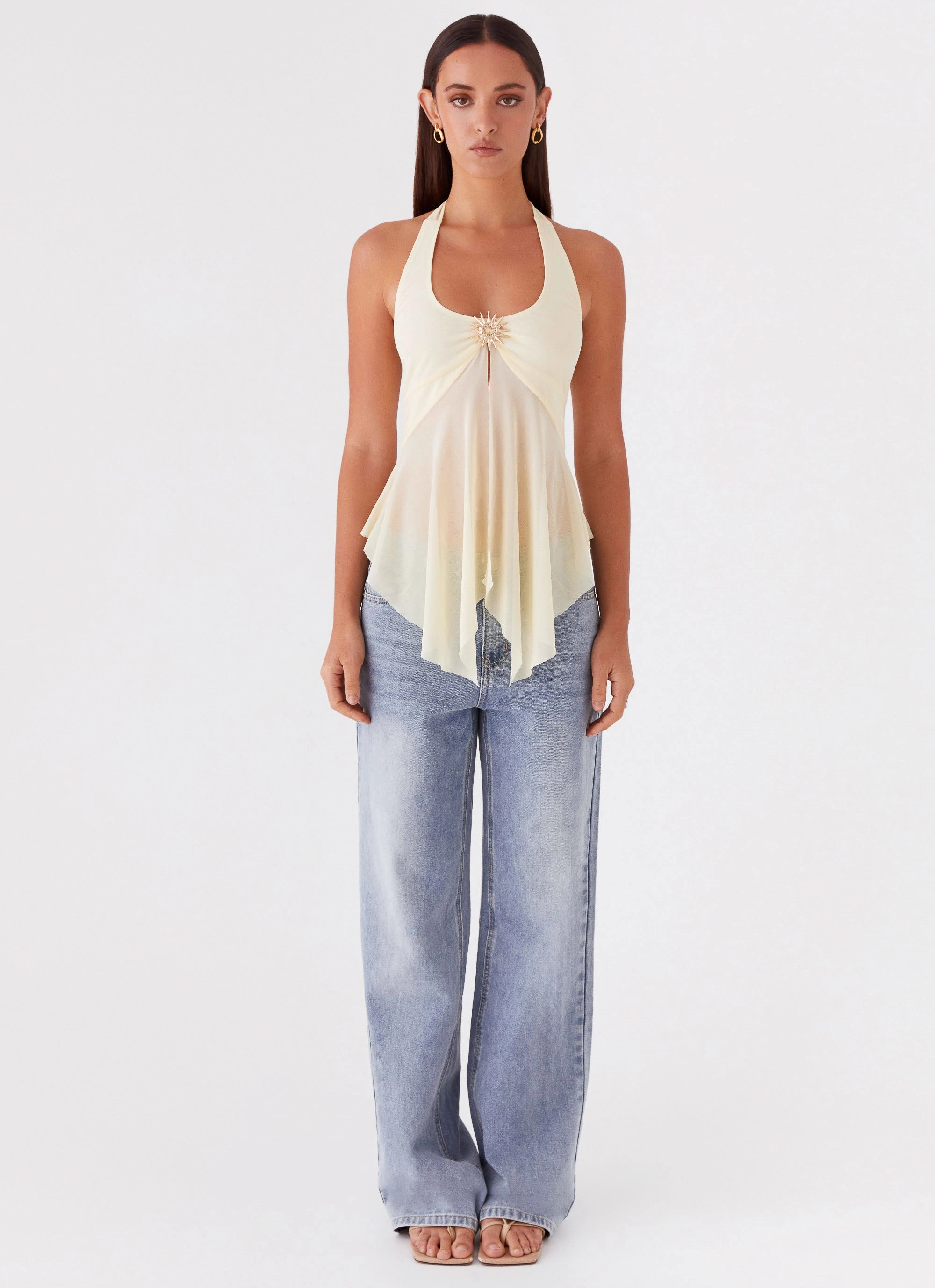 Abrasion Resistant Surface PreWashed Sunbeam Mesh Top - Yellow