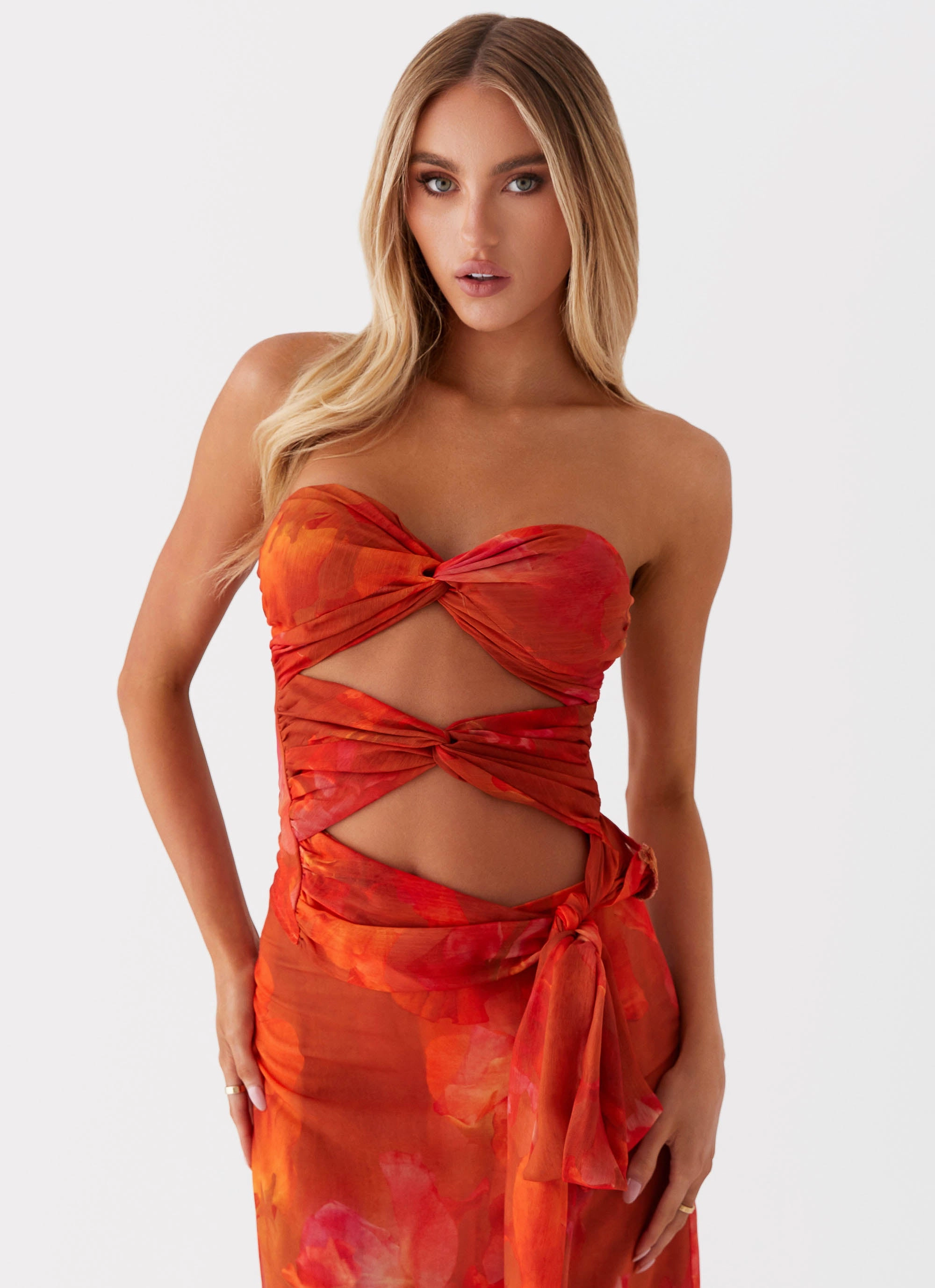 Sunlight Cascade Top - Amber Long Sleeve Polo