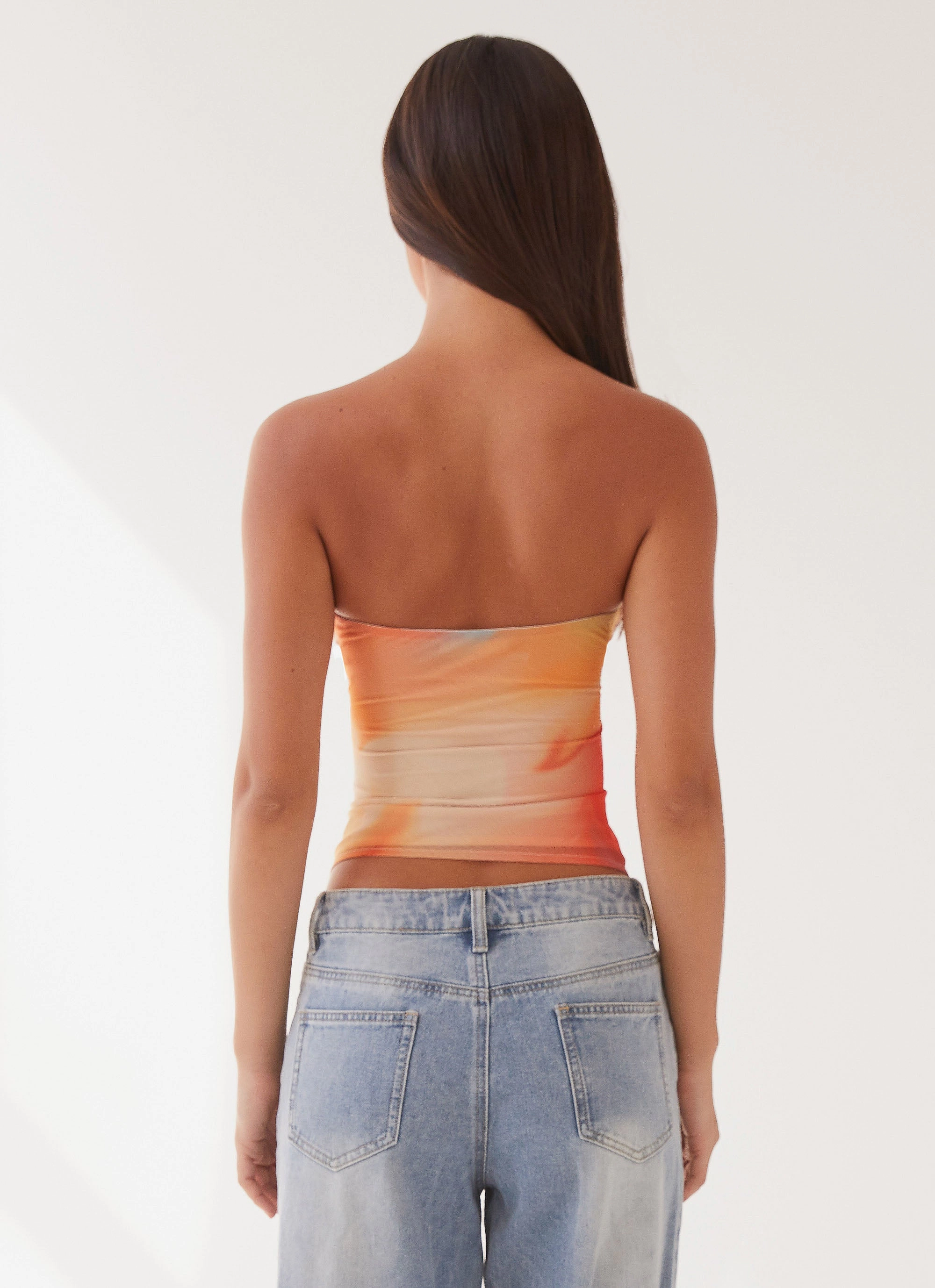 Sunlight Cascade Top - Rainbow Radiance Stretch Fit