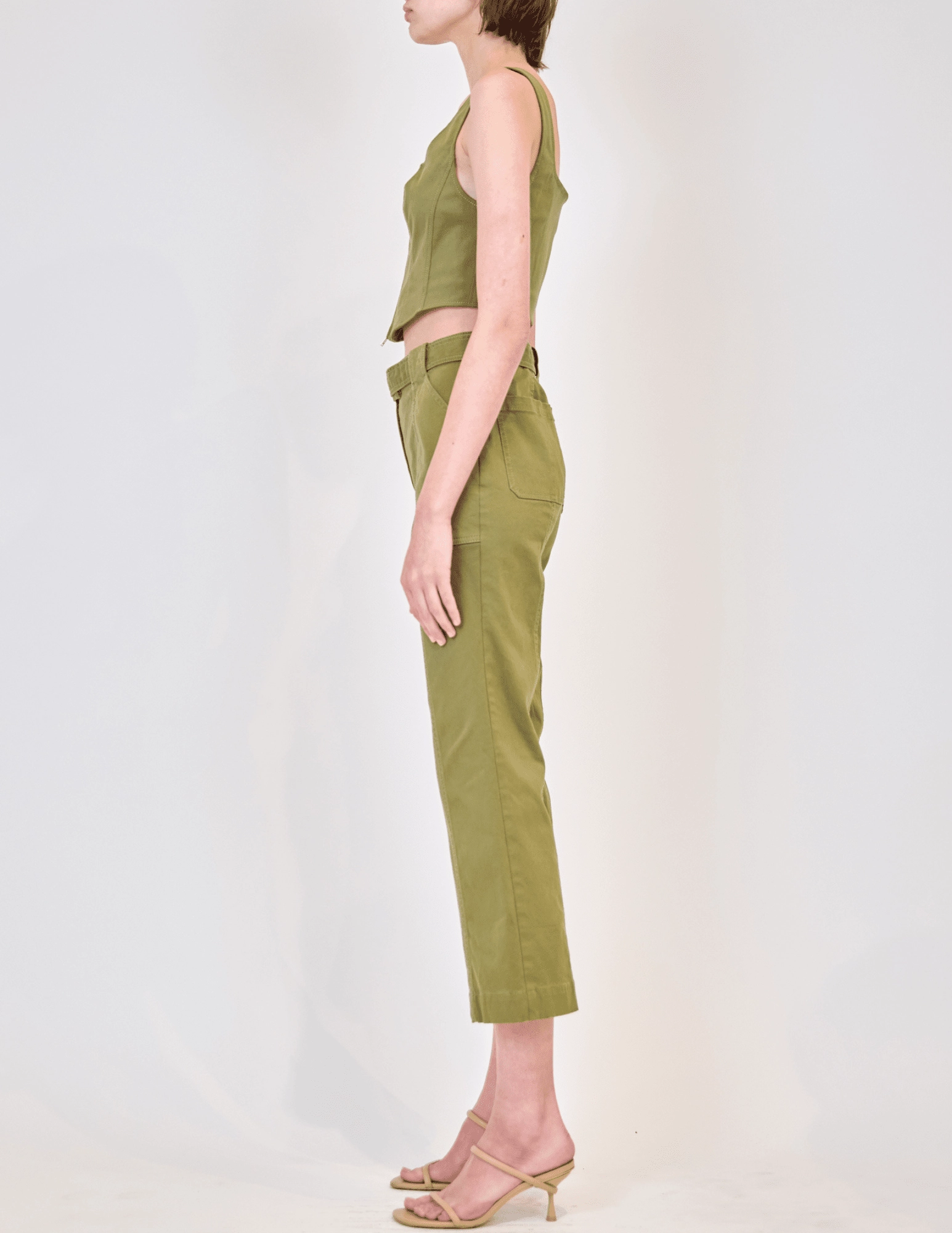 High Density Knit Non Restrictive Armhole Cut Simkhai Kateri Bustier Top