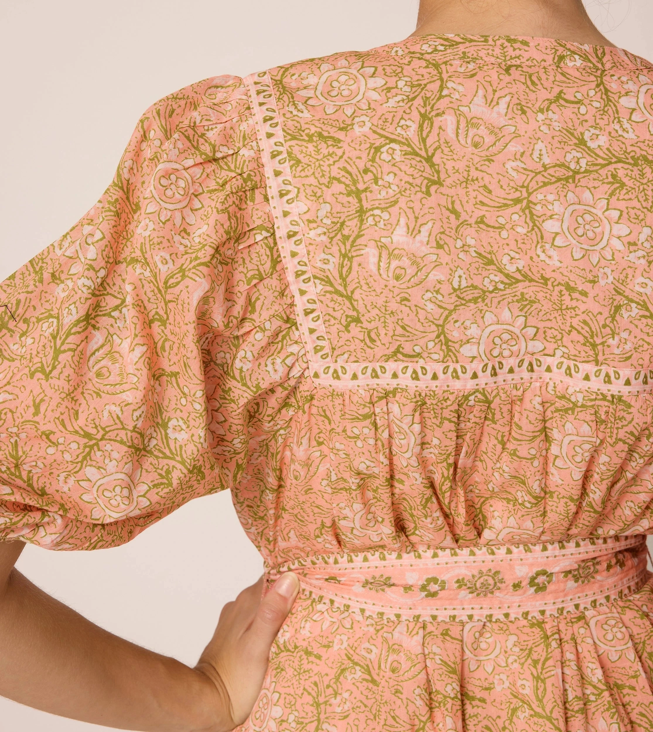 Calista Mini Dress | Cecil Blush AntiStaticTreatment