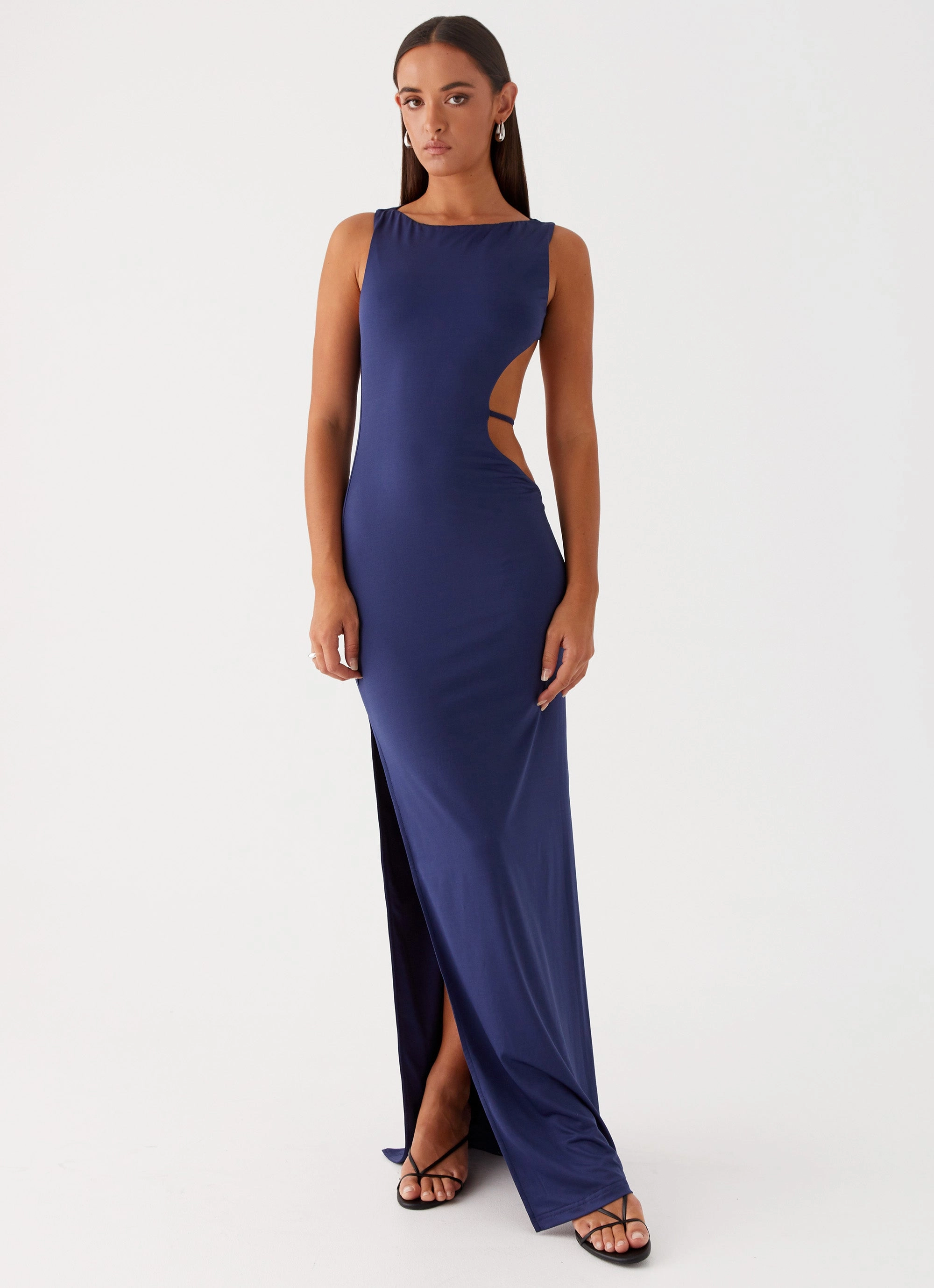 Sutton Maxi Dress - Navy PlushLining