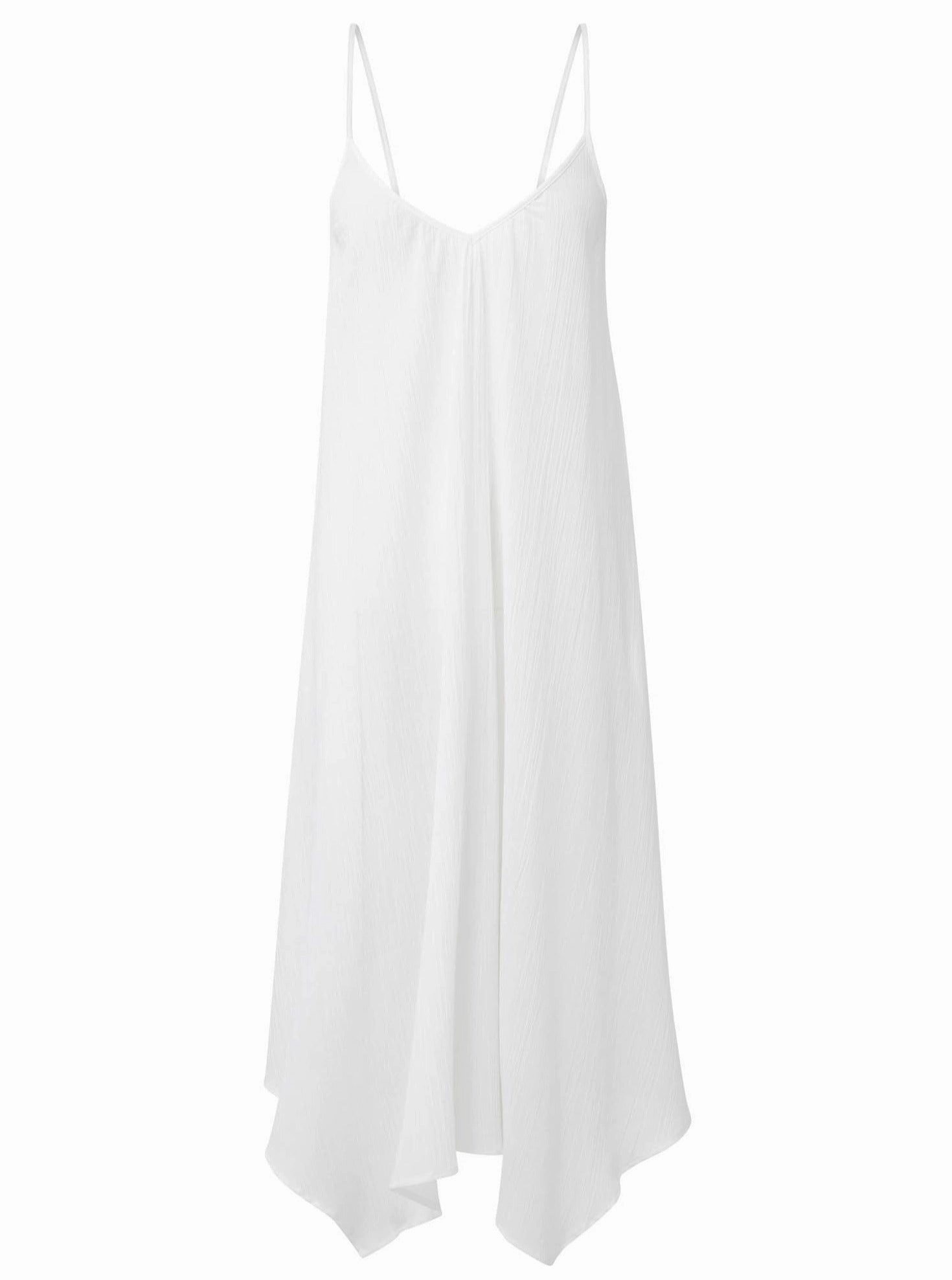 Suzanne Dress Fresh White Satin Fabric