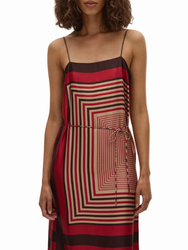 Balanced Lines Timeless Edge Svea Maxi Dress in Ylva Print