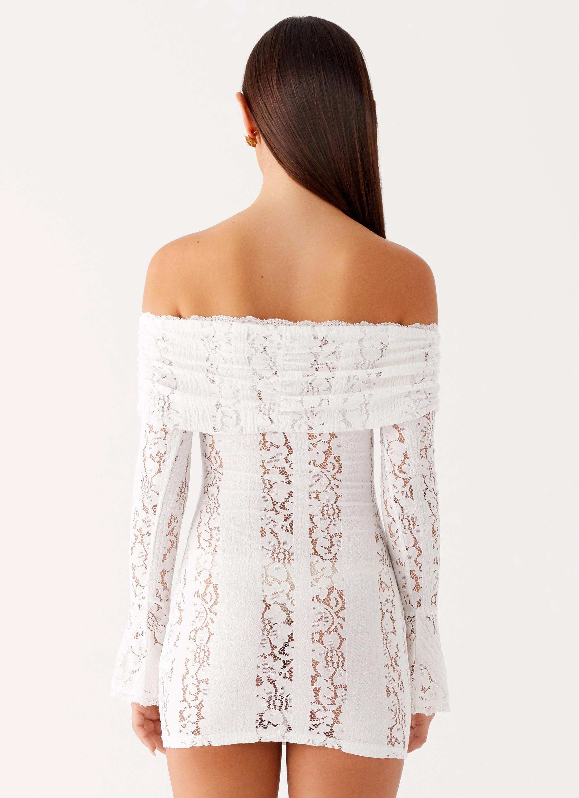 Classy Look Syvanna Lace Mini Dress - White