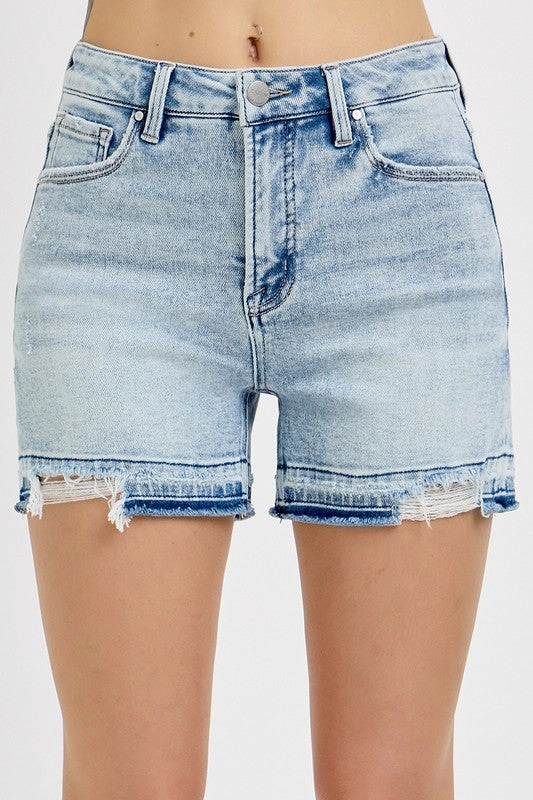 TABATHA TUMMY CONTROL HIGH RISE RELEASED HEM SHORTS S-XL Recycled Polyester Material Airflow Optimized Weave