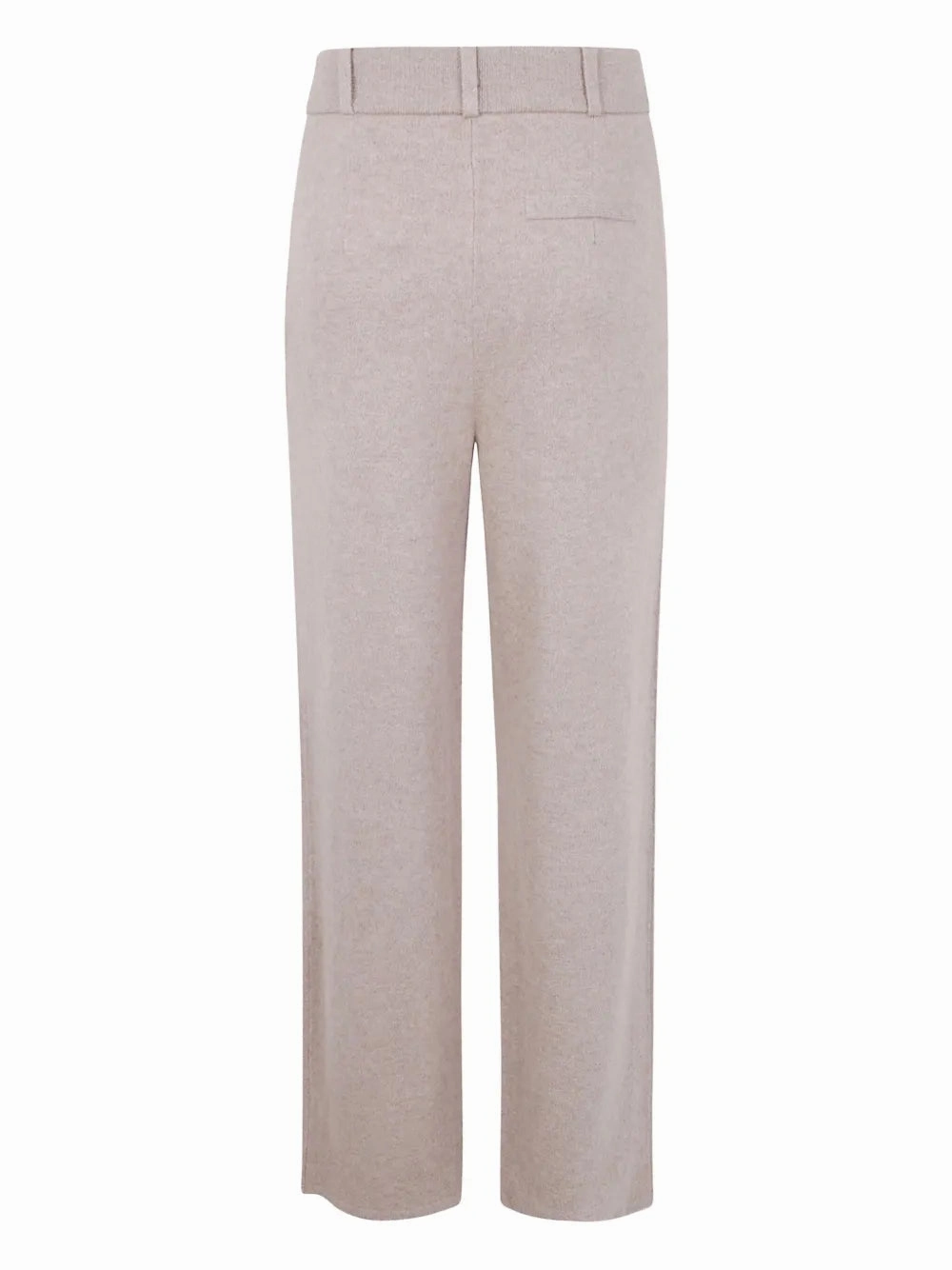 Tailored Cashmere Trouser in Taupe Comfortable Fit Look Simple and Cozy