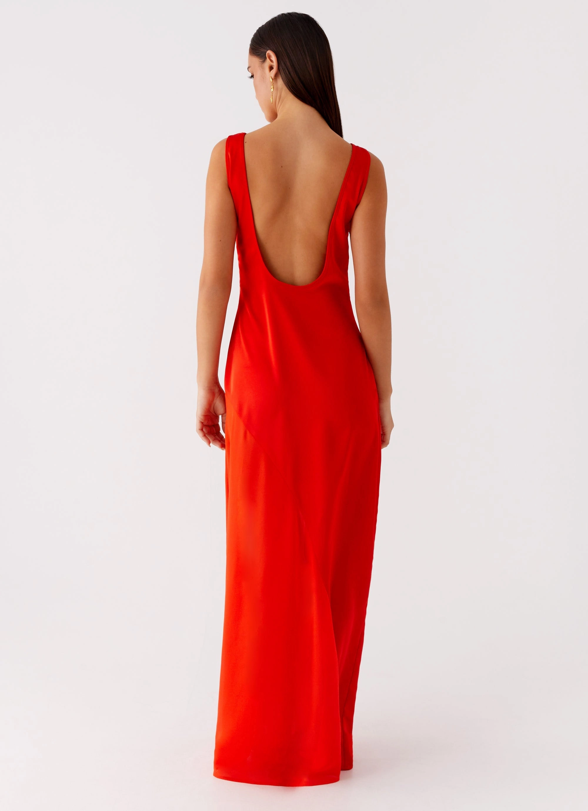 Ramiro Maxi Dress - Red Grab Quick