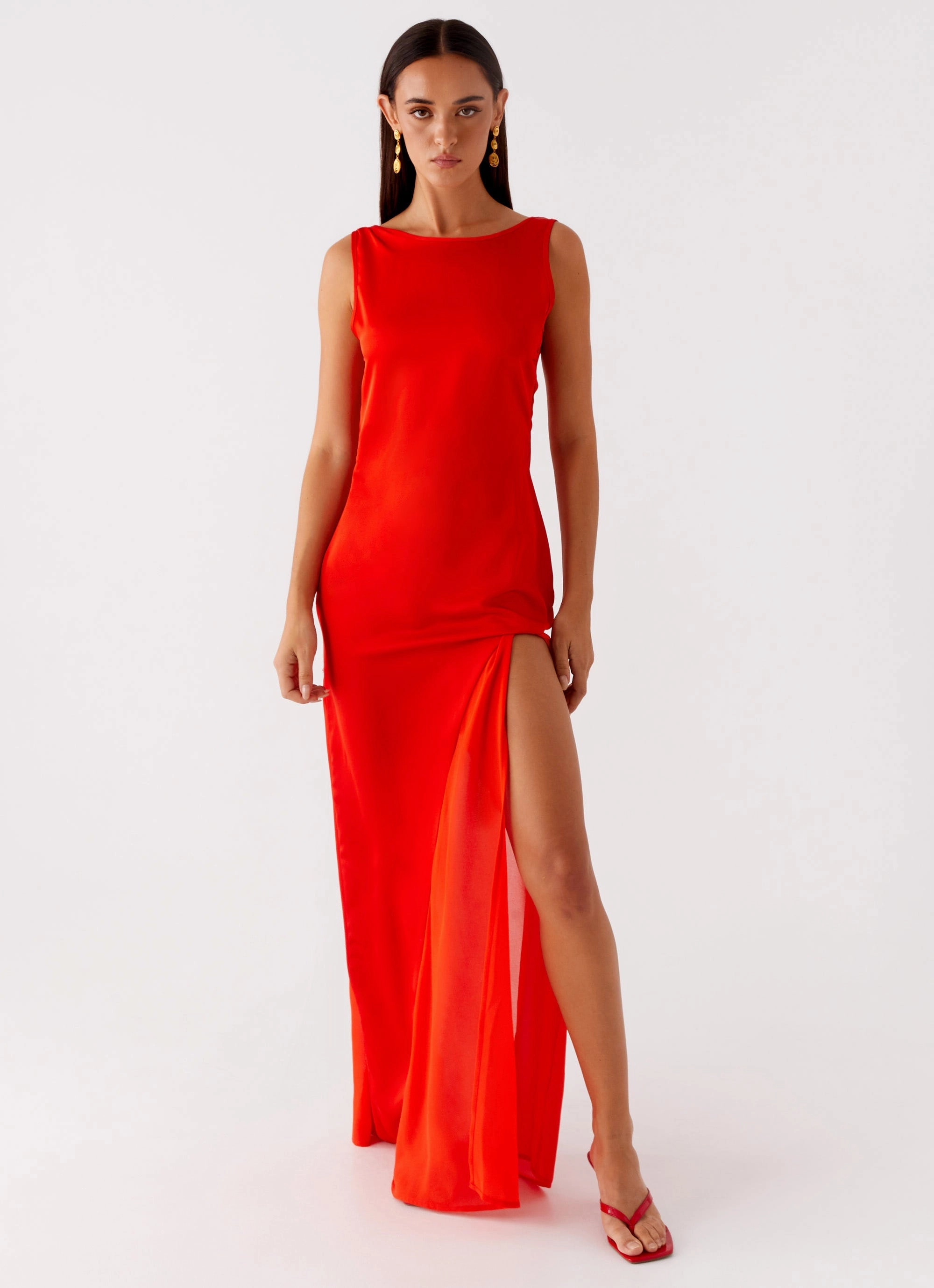 Ramiro Maxi Dress - Red Modern Chic