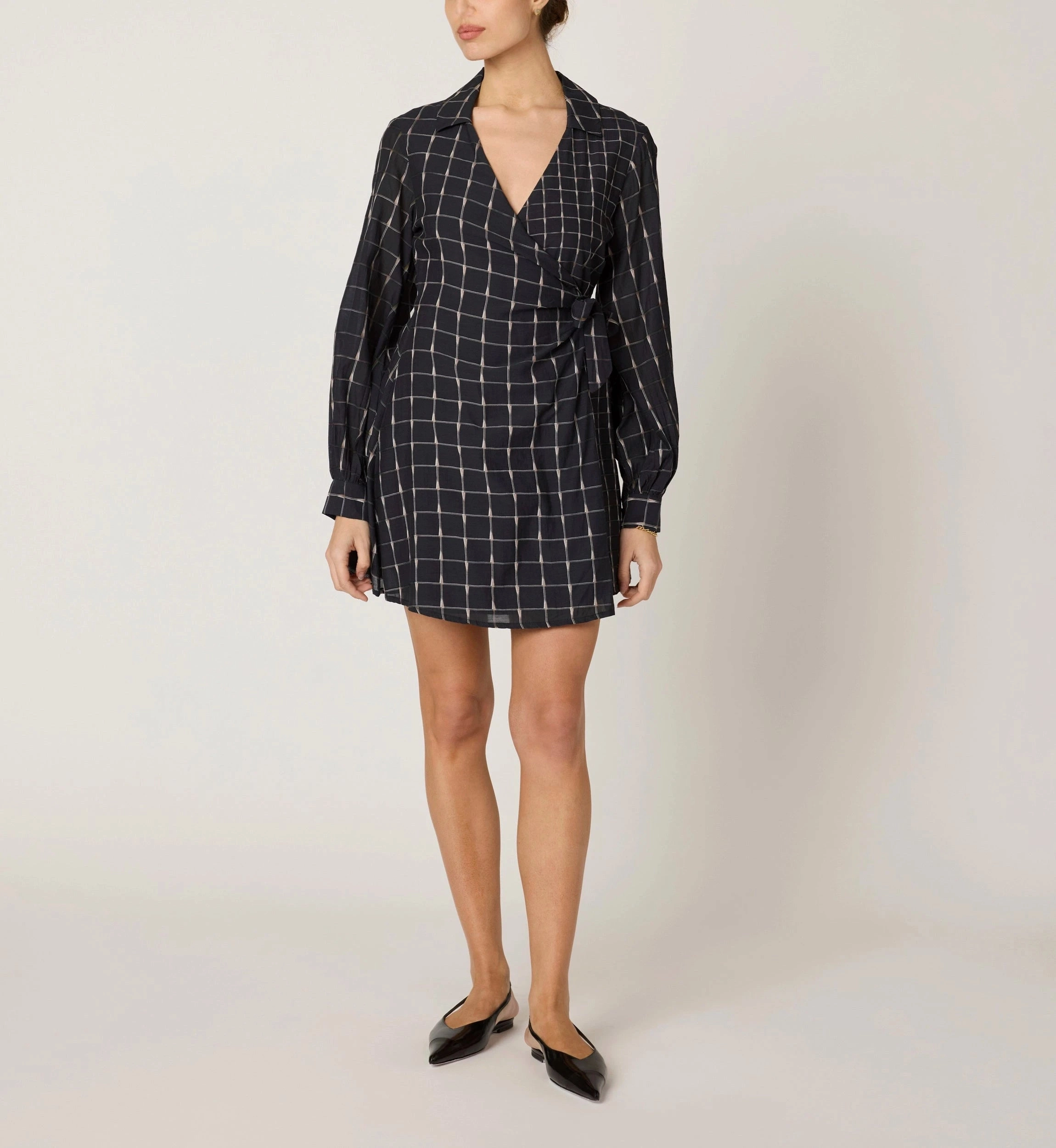 NoiseFreeFabric Comfortable fit dress Talia Mini Dress | Saul