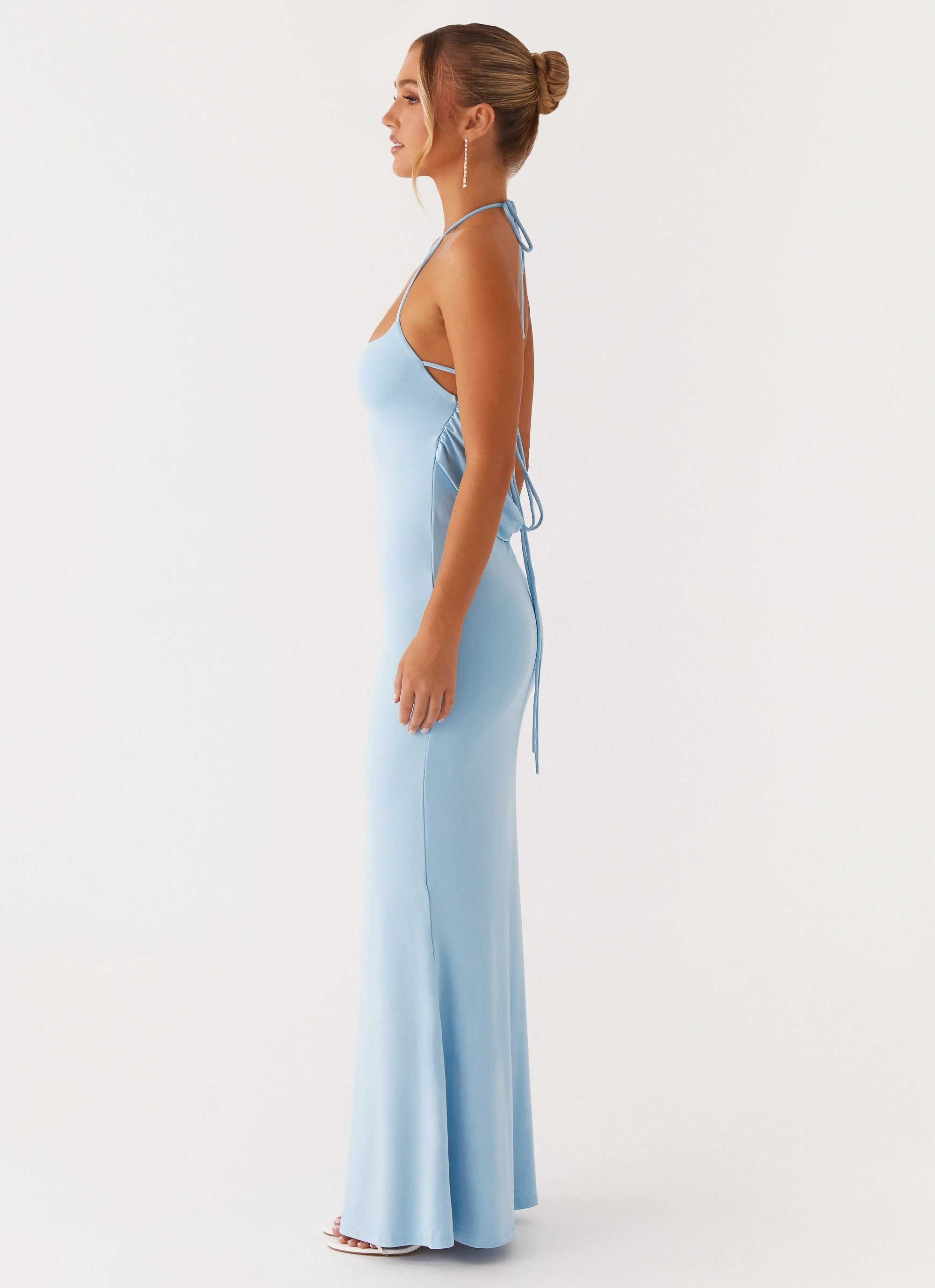 Event Perfect Talk About Us Maxi Dress - Blue