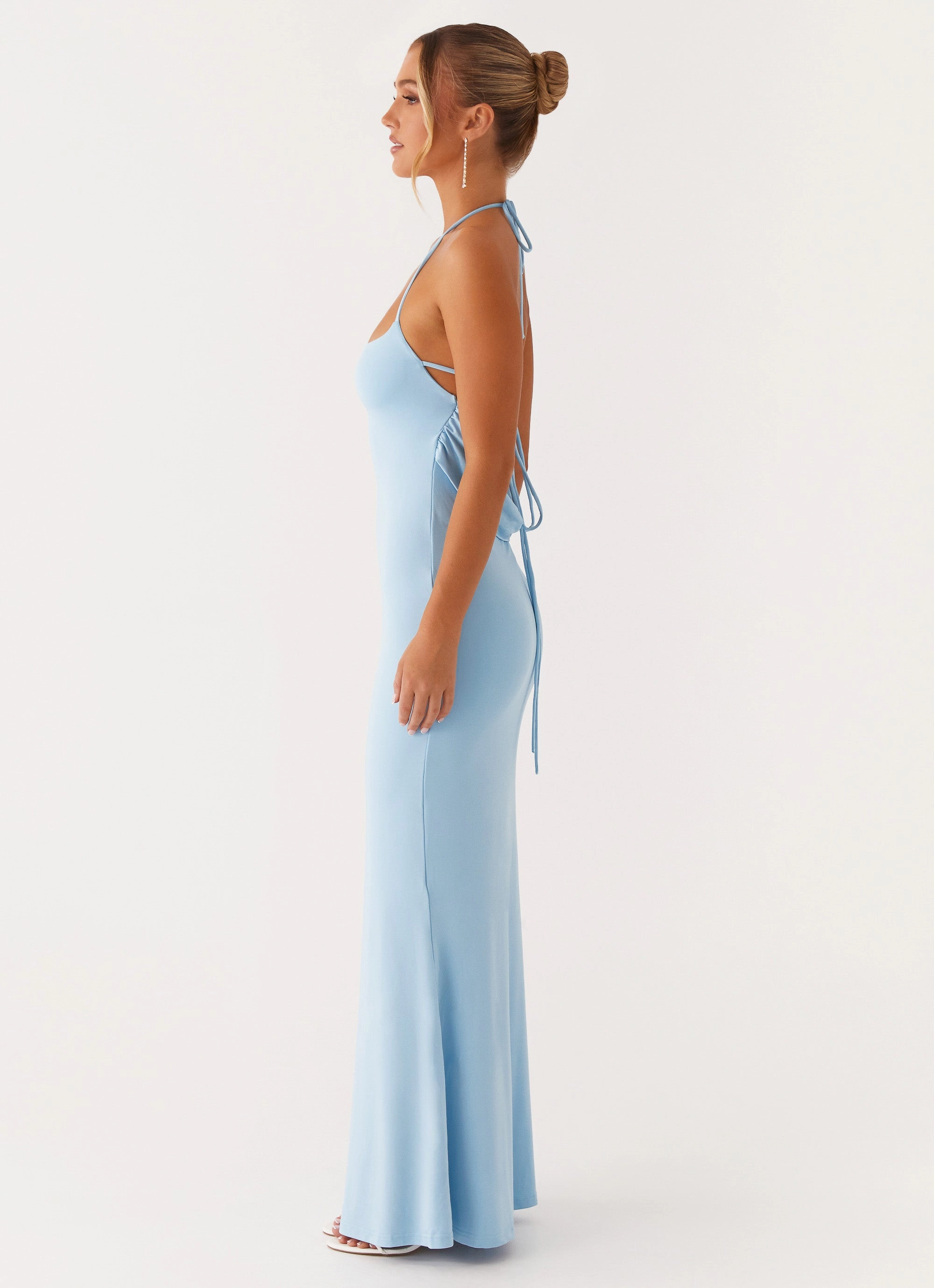 Easy Tones Talk About Us Maxi Dress - Blue