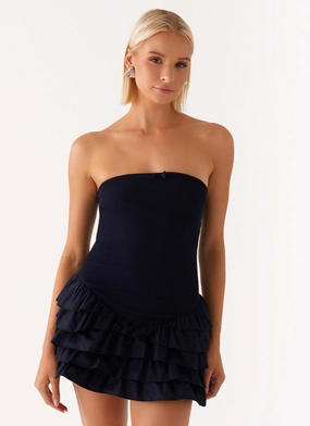 Tamay Mini Dress - Navy Padded-Bust