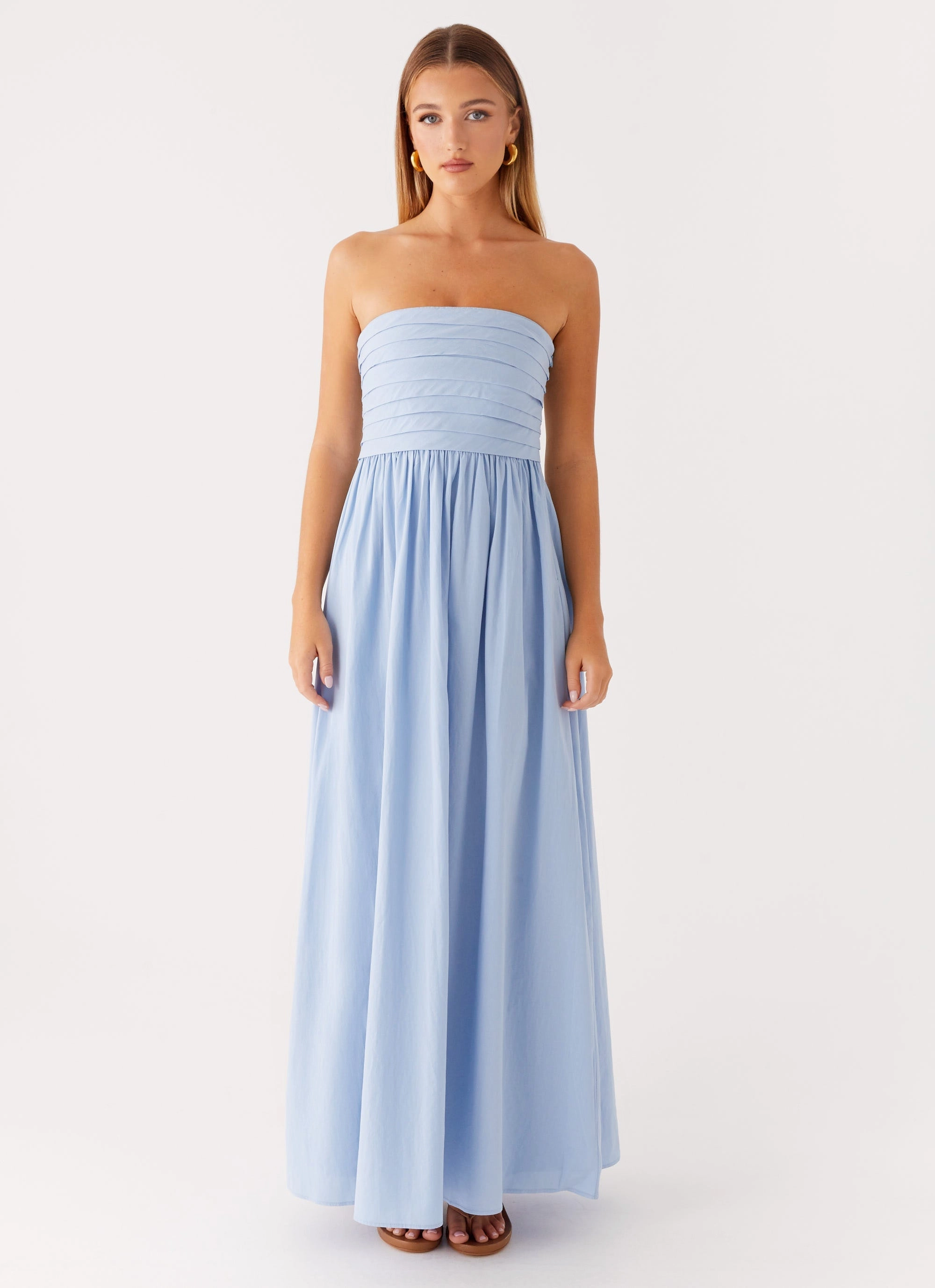 Tamia Maxi Dress - Blue Elegant Charm Timeless Fit