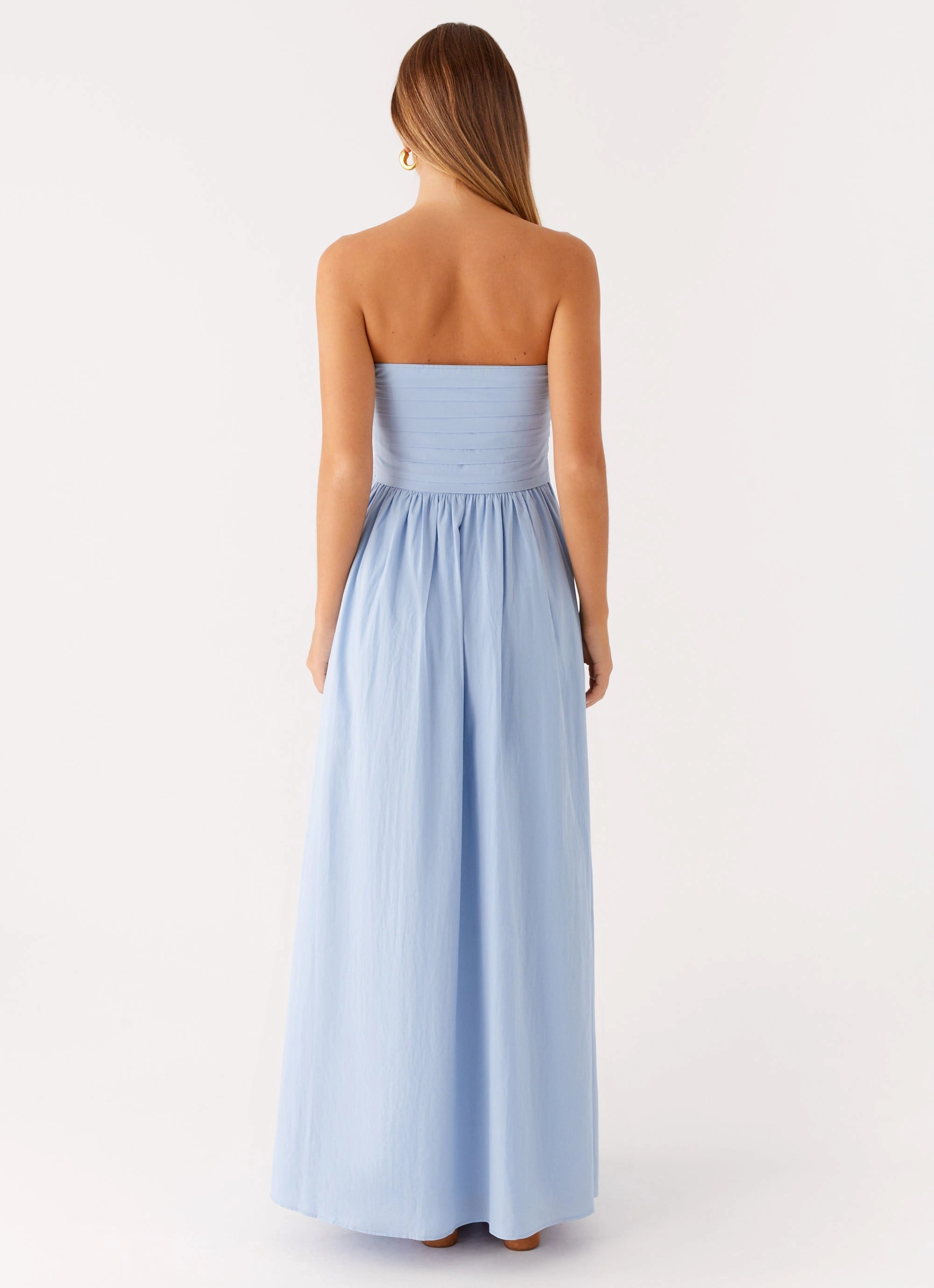Tamia Maxi Dress - Blue Soft Tones Water-resistant
