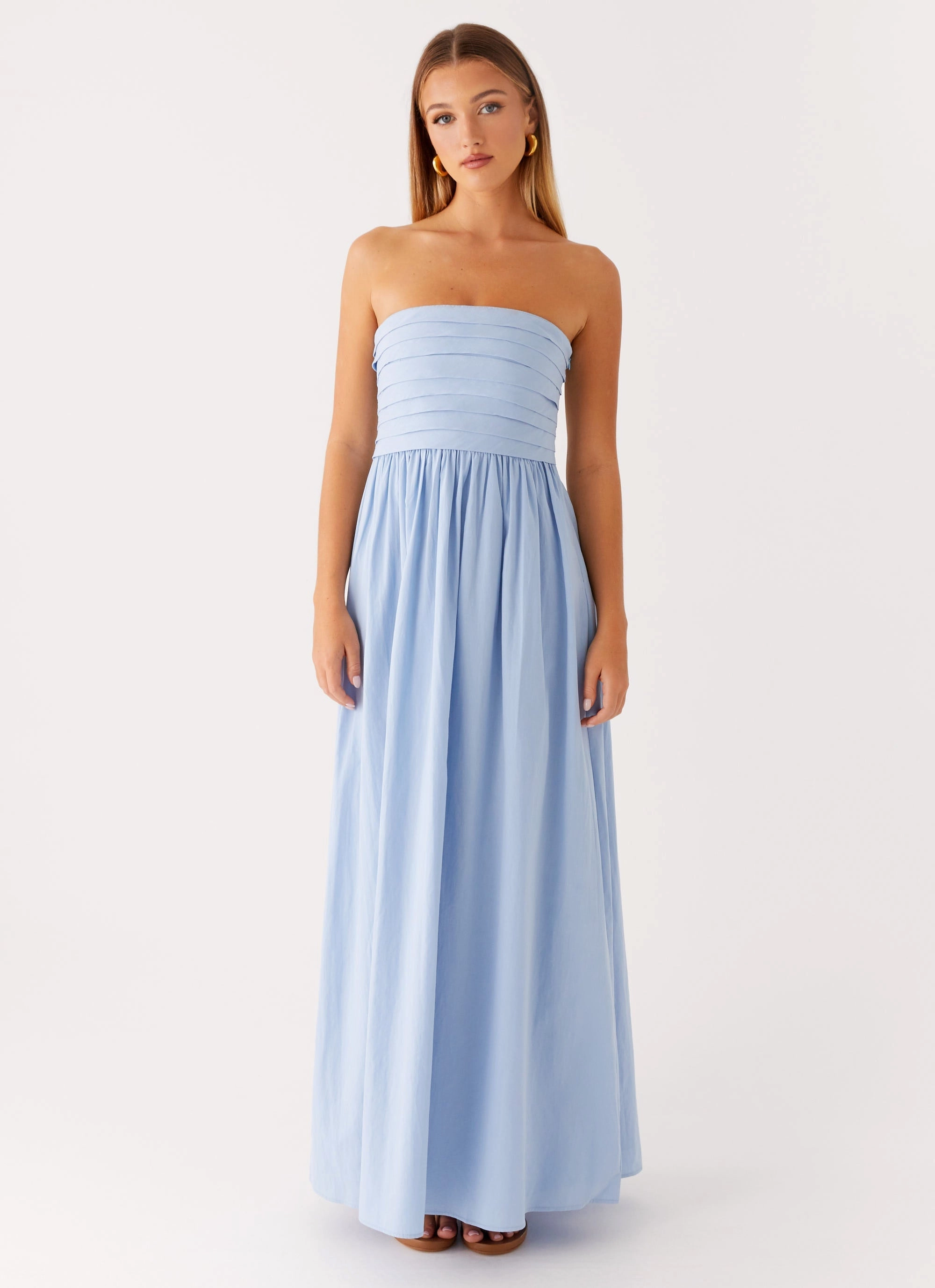 Artistic Flair Comfy Shape Tamia Maxi Dress - Blue
