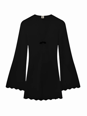 Weekend Fresh Tanzania Short Dress in Black