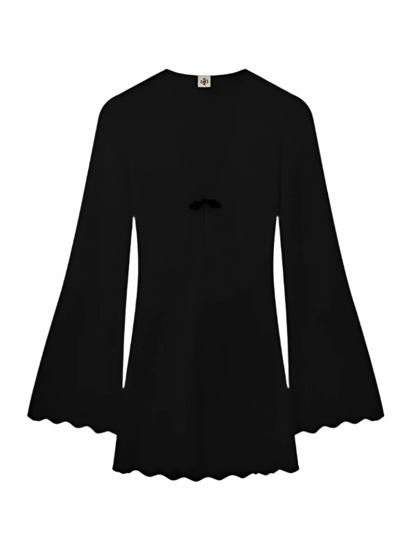 Weekend Fresh Tanzania Short Dress in Black