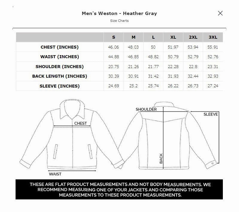 STS Ranchwear Mens Weston Heather Gray Poly/Spandex Softshell Jacket Durable Zippers