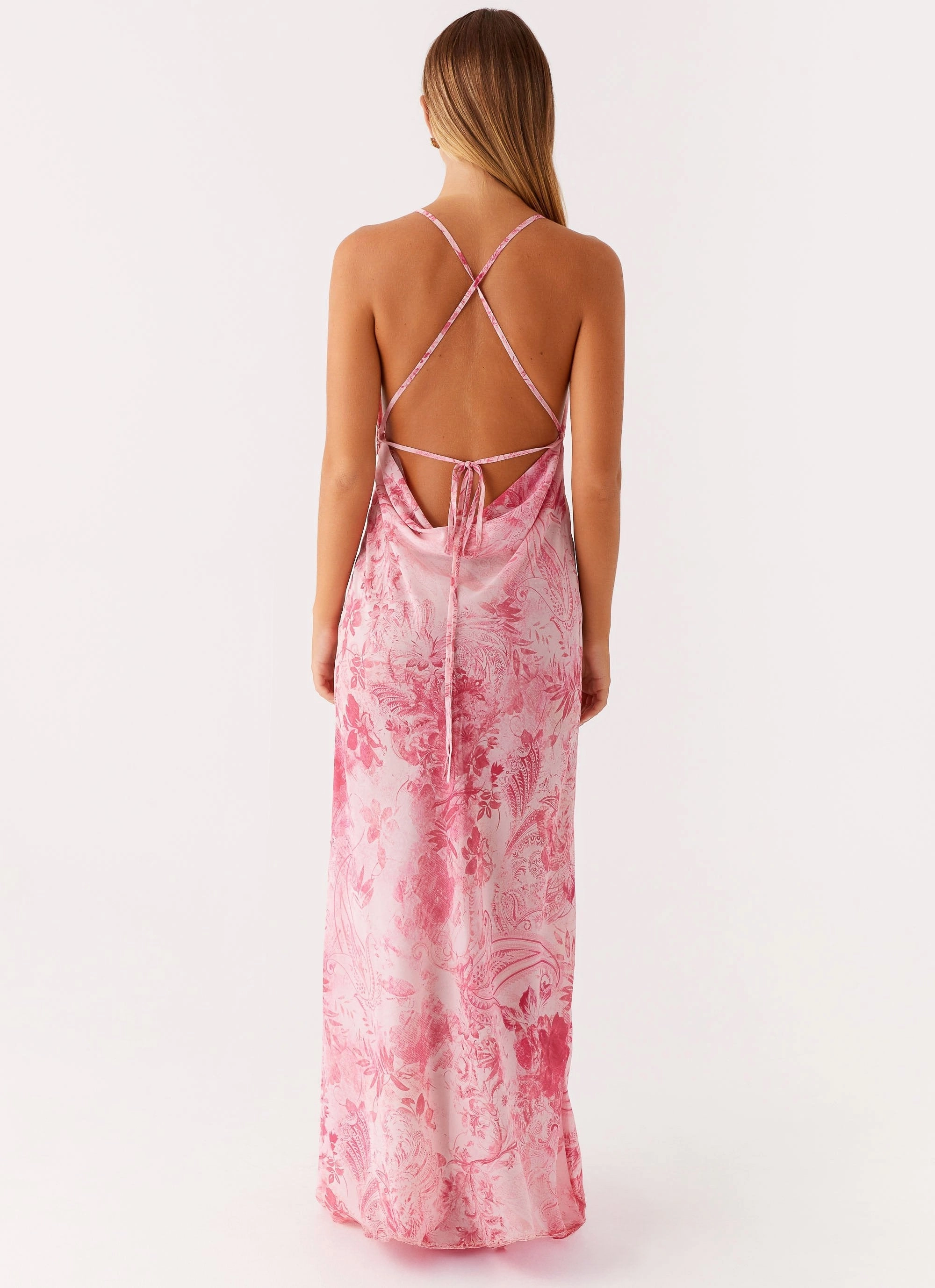 Contemporary Vibe Tara Maxi Dress - Pink Print