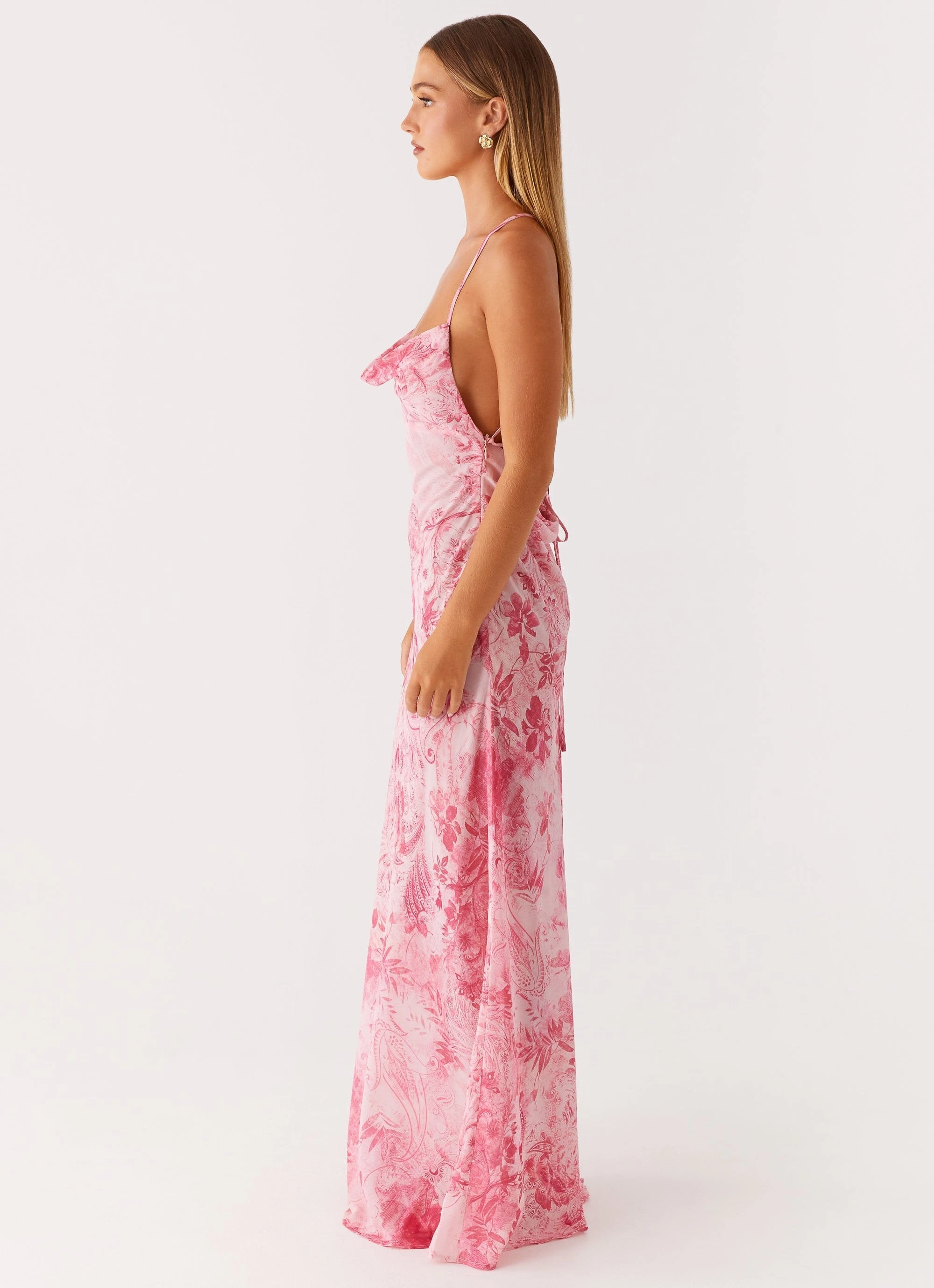 Trendy floral dress Tara Maxi Dress - Pink Print