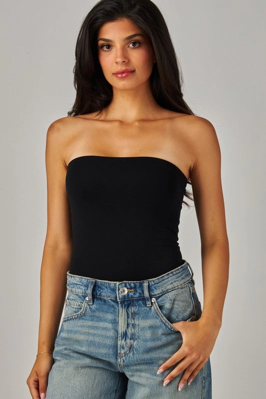 Tati Seamless Tube Bodysuit Wrinkle resistant fabric