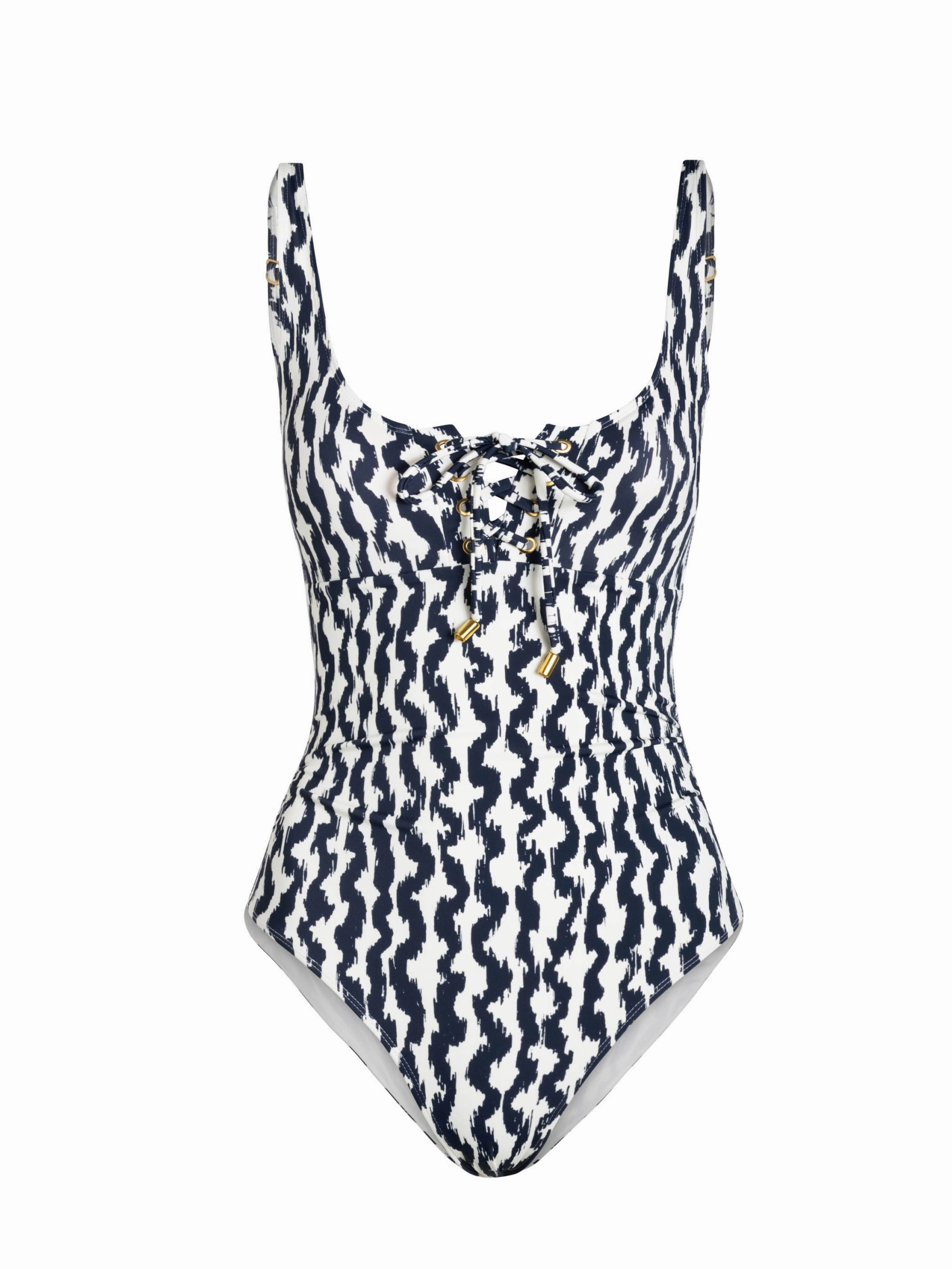 Taylor One Piece In Elysia Waves Anti Sand Pockets Poolside Vacation