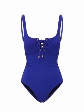 Taylor One Piece Iris Texture Secure Zip Closure Retro-Glam