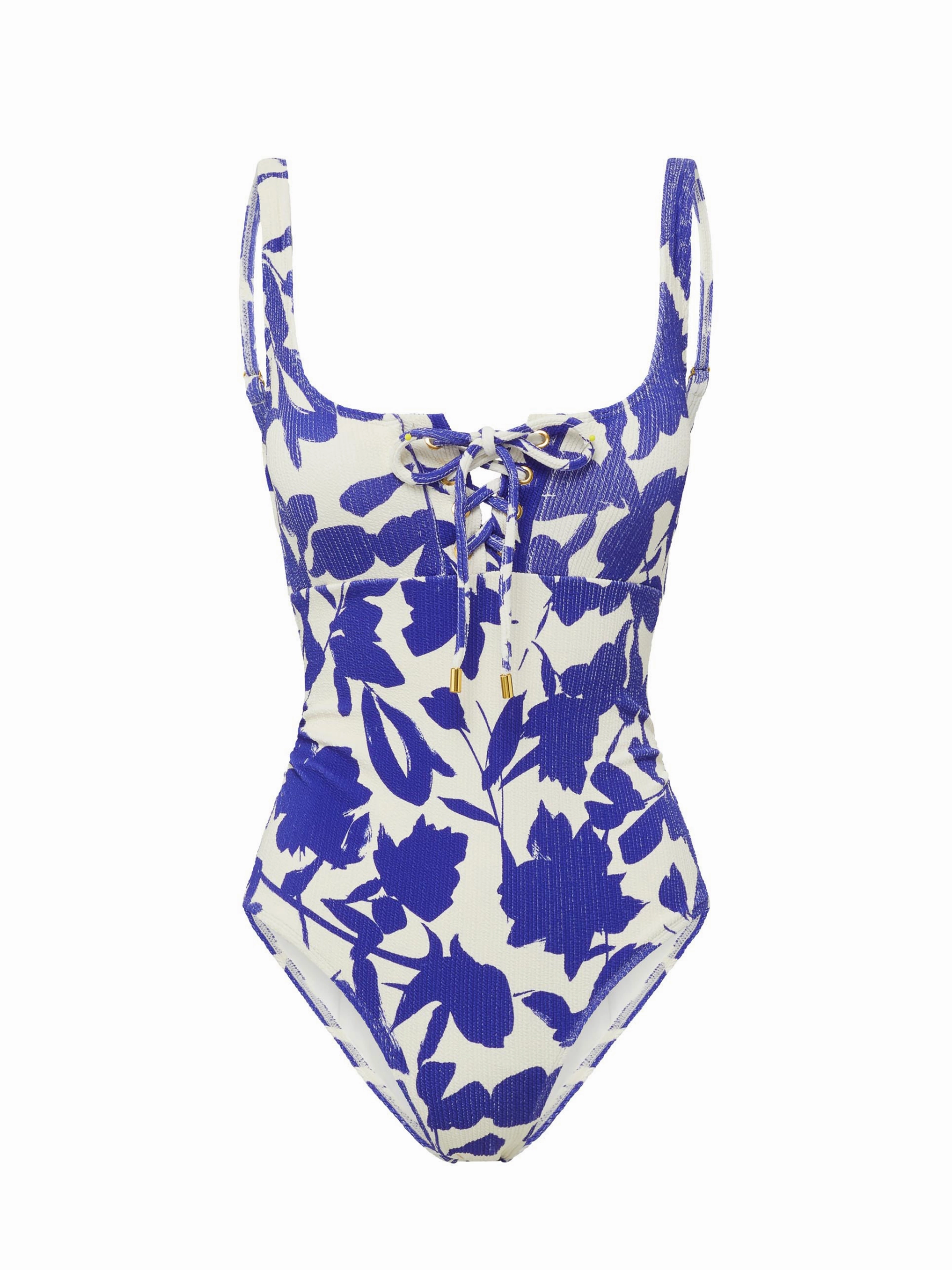 Taylor One Piece Moraea Garden Texture Ultraviolet Dispersant Finish Flattering-Cut