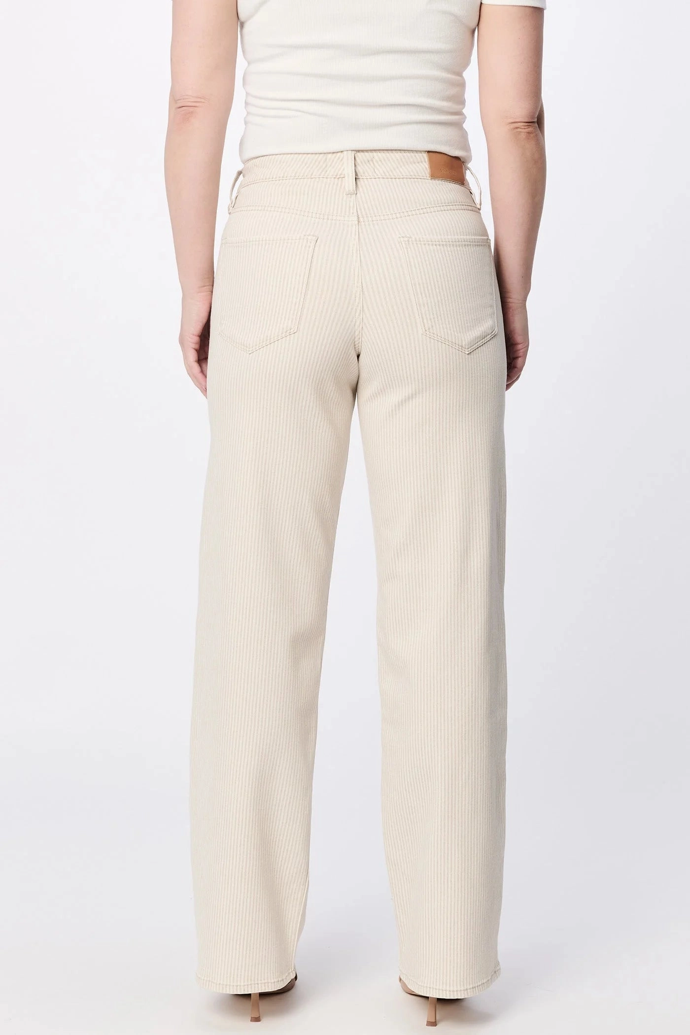 Taylor Straight Leg Jeans - Sand Stripe Basic Dress