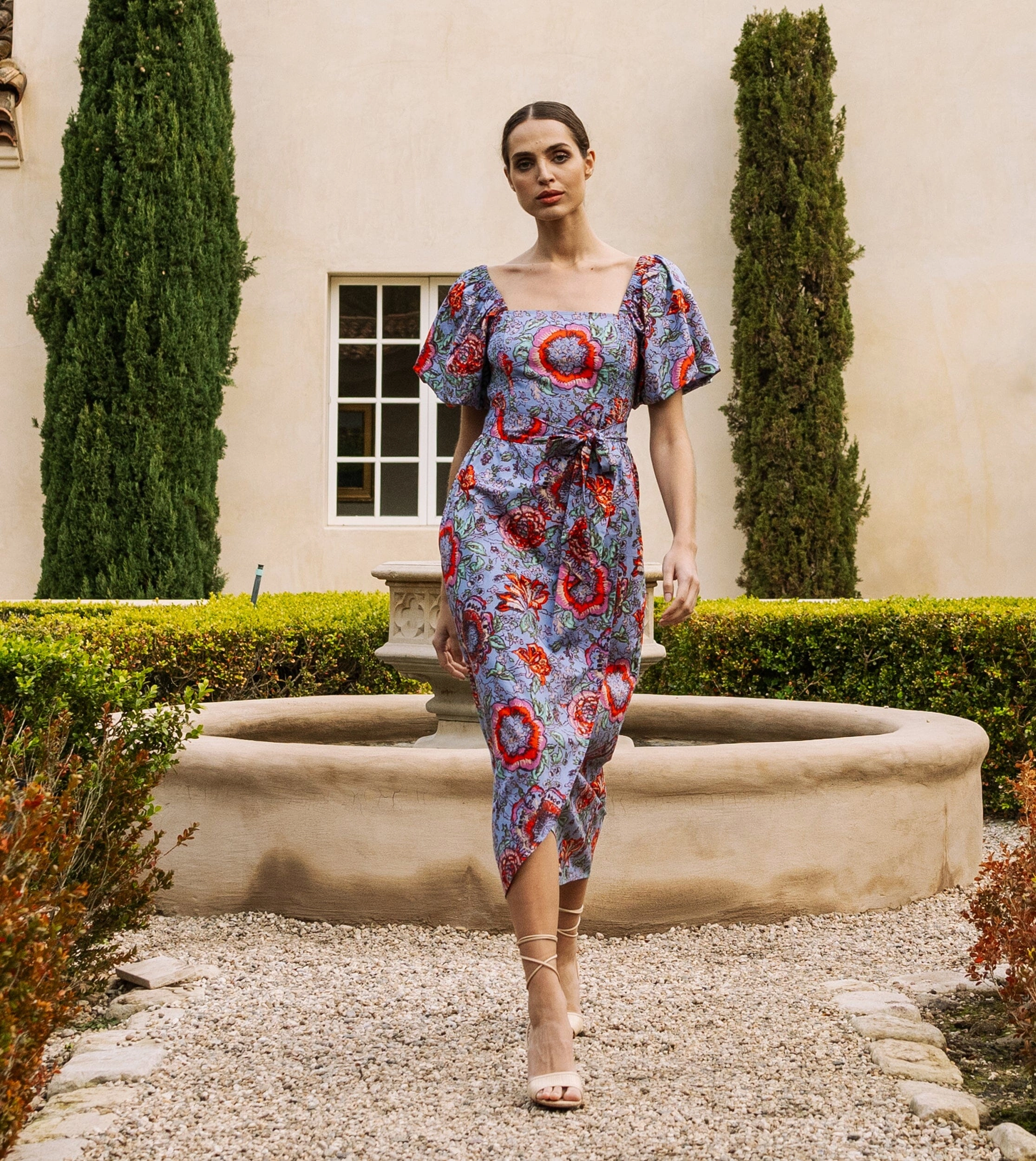 Seraphina Midi Dress | Manika Minimal Design Balanced Texture