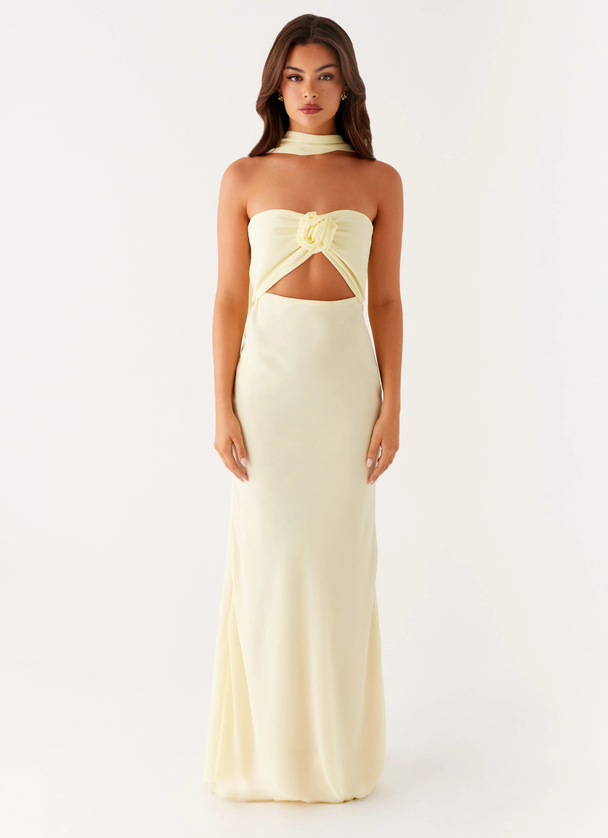 Lace-Trim Day Love New Light Maxi Dress - Yellow