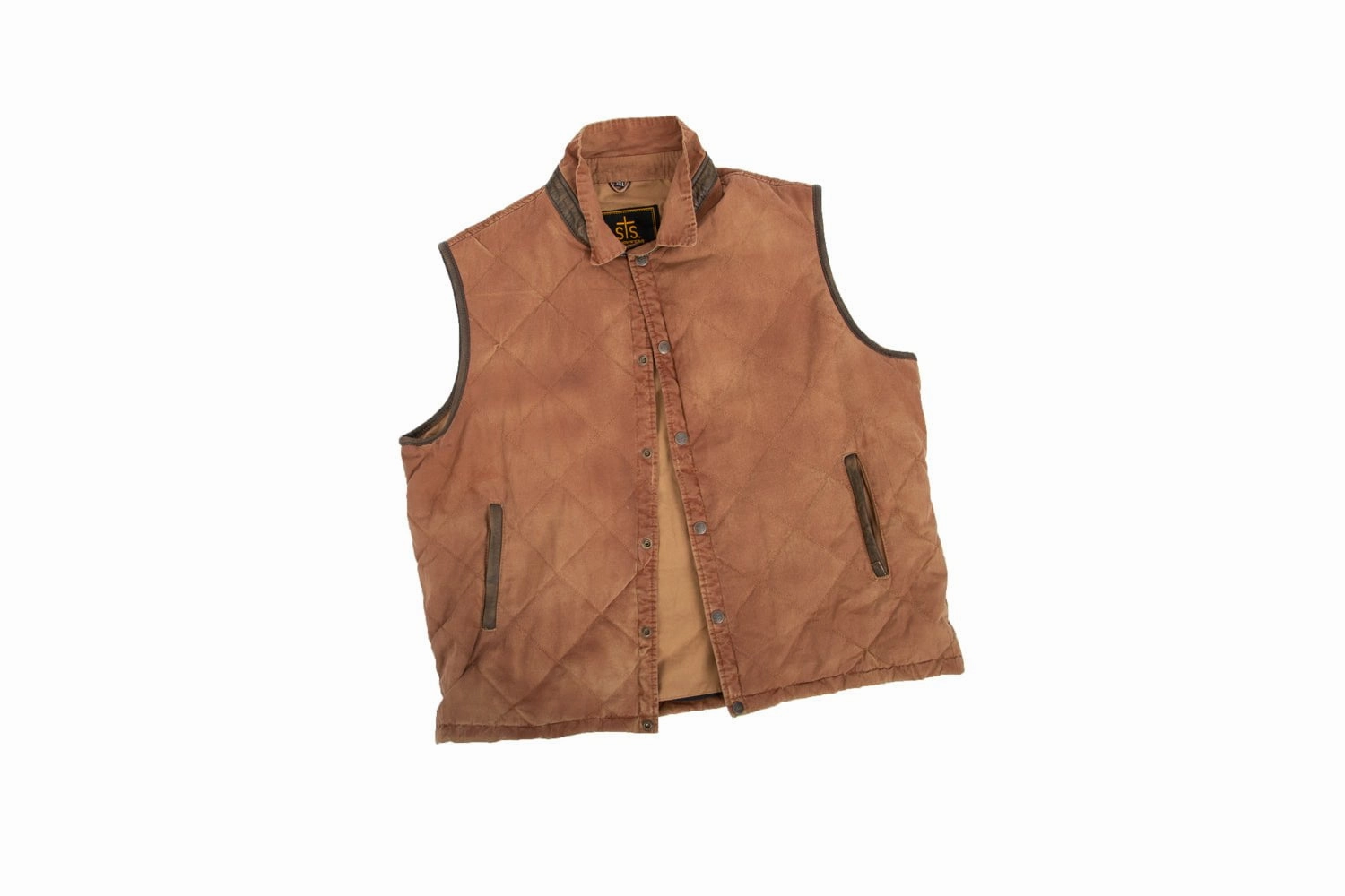 STS Ranchwear Mens Weston Heather Gray Poly/Spandex Softshell Vest Recycled Material Blend