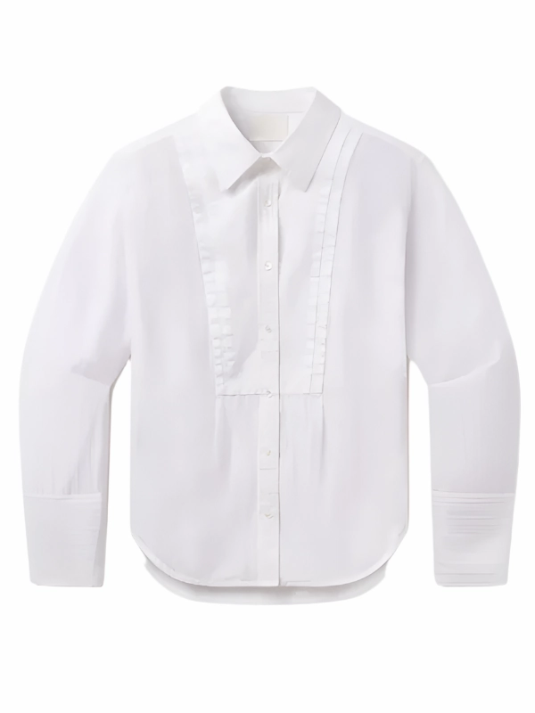 Polina Shirt in White NoSlipGripperBand