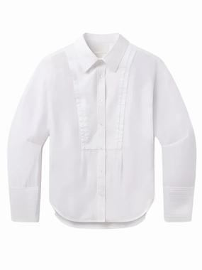 Polina Shirt in White NoSlipGripperBand