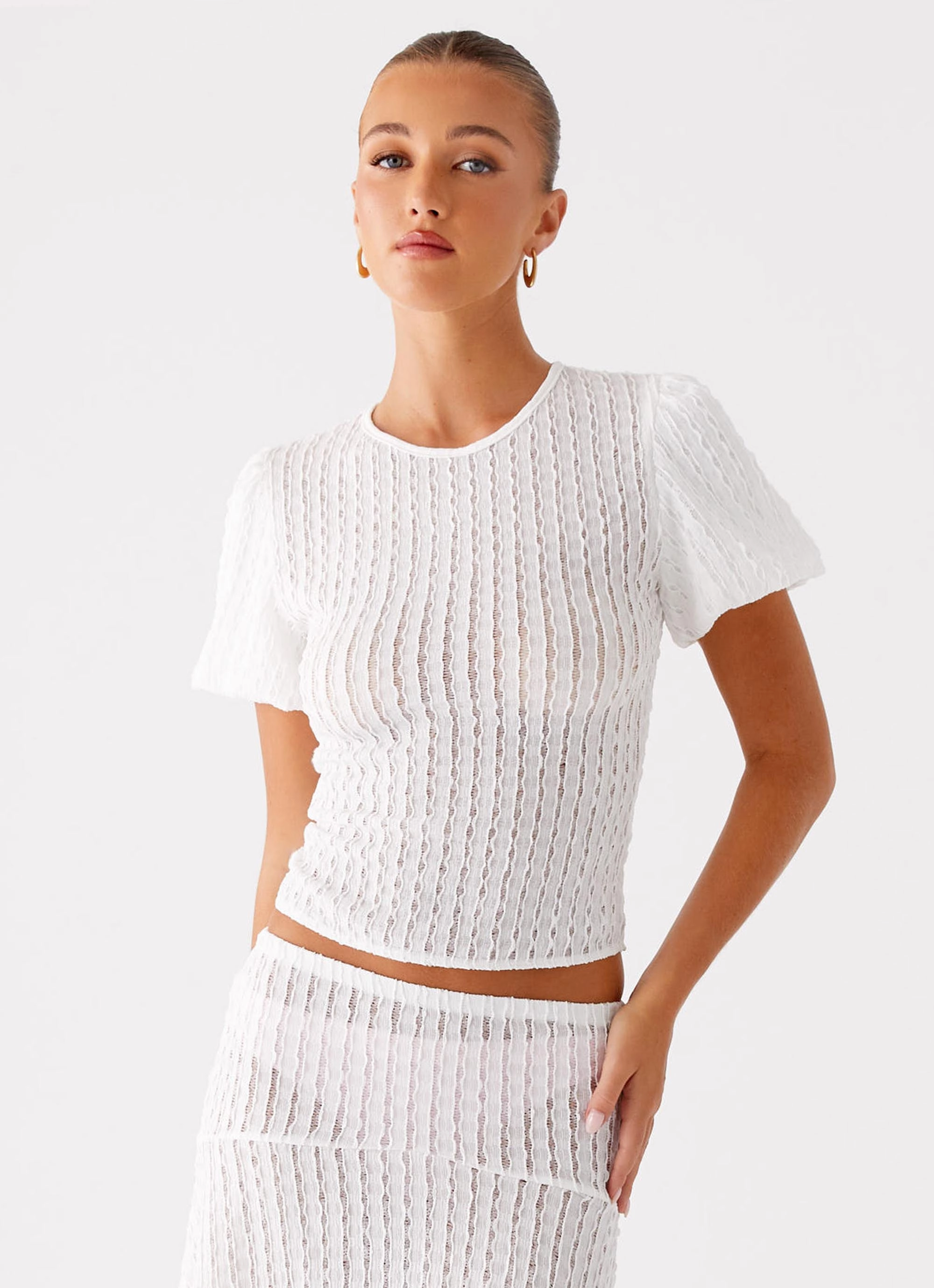 ZeroWastePattern Katta Top - Ivory